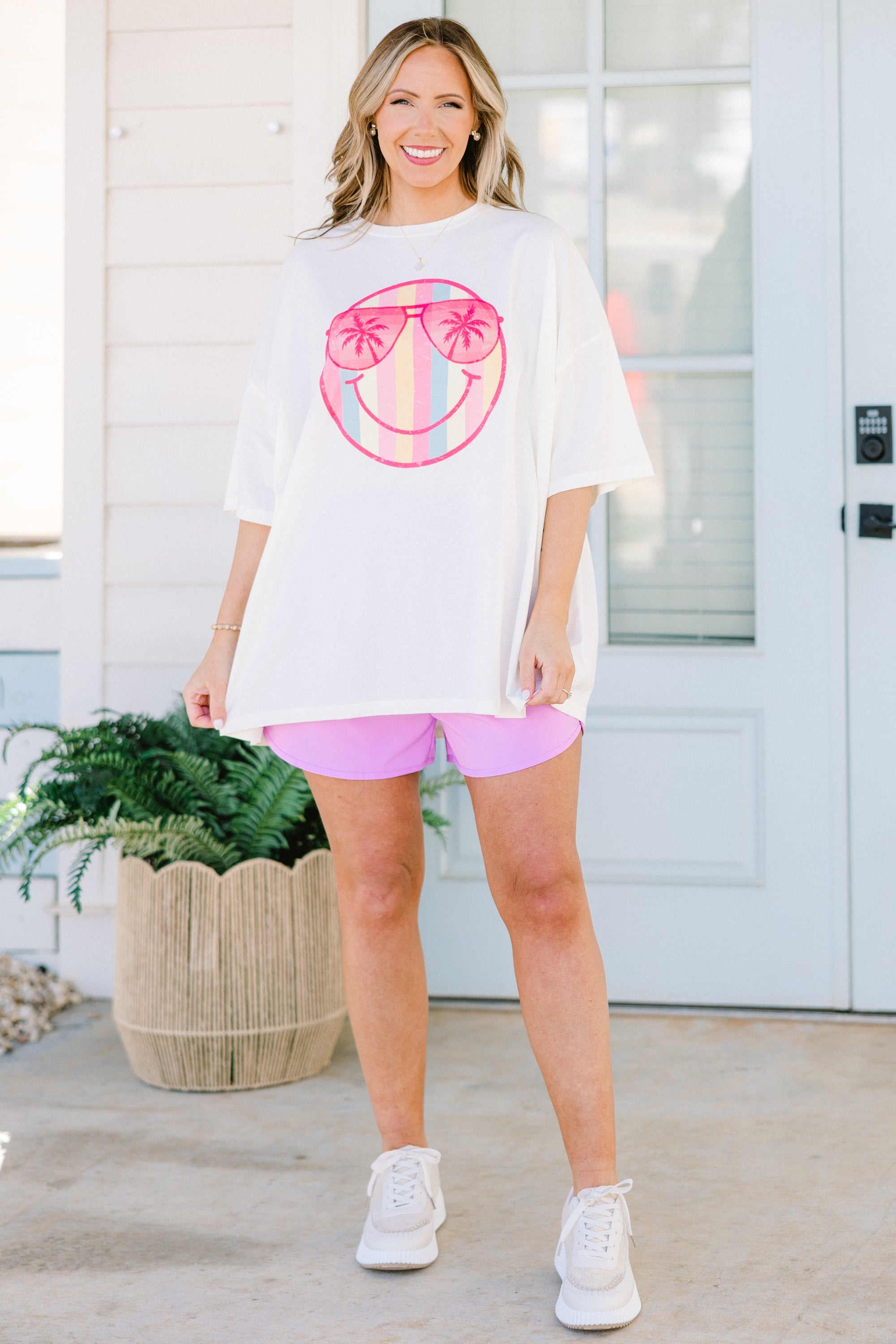 Sporty Chic Shorts, Lavender