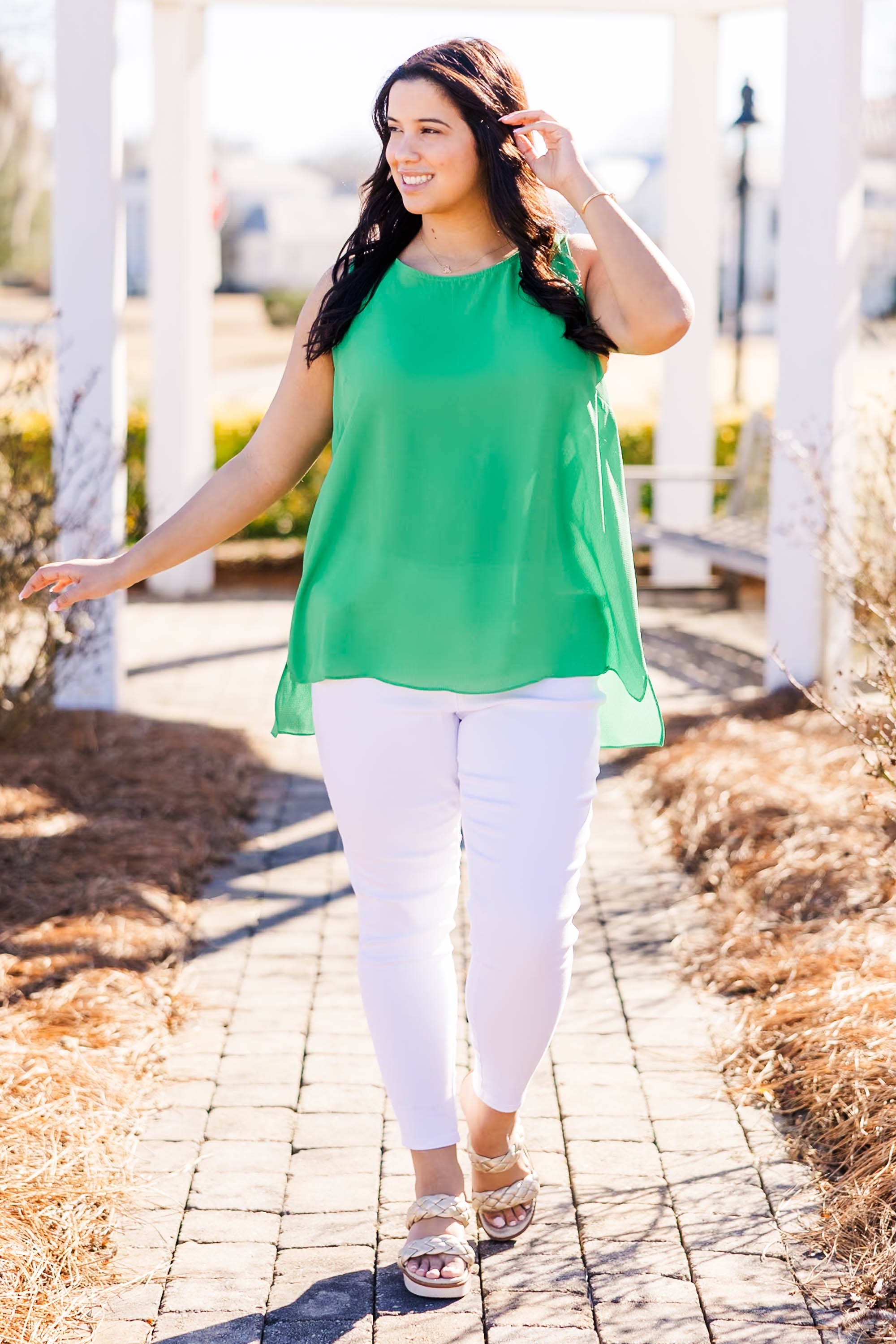 Summertime Love Tank, Emerald