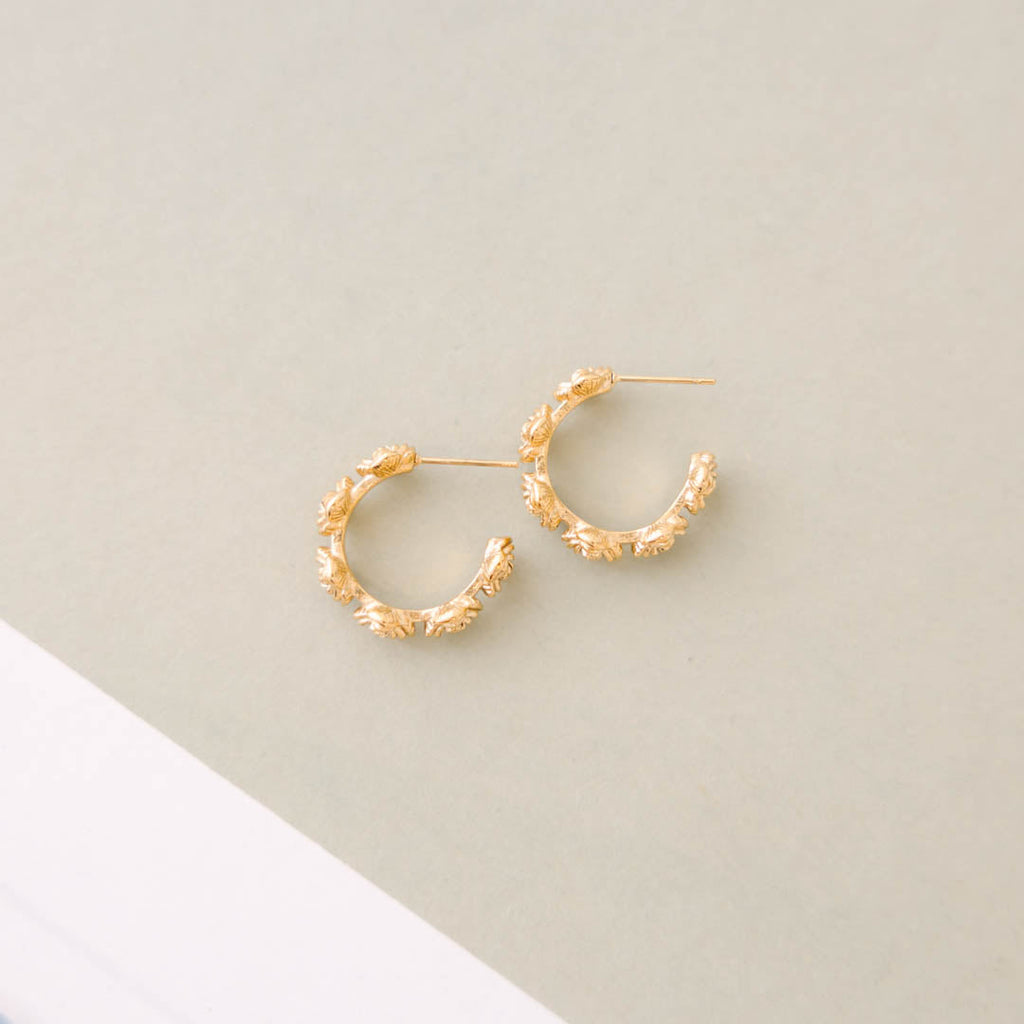 Sunbeam Spark Earrings, Gold
