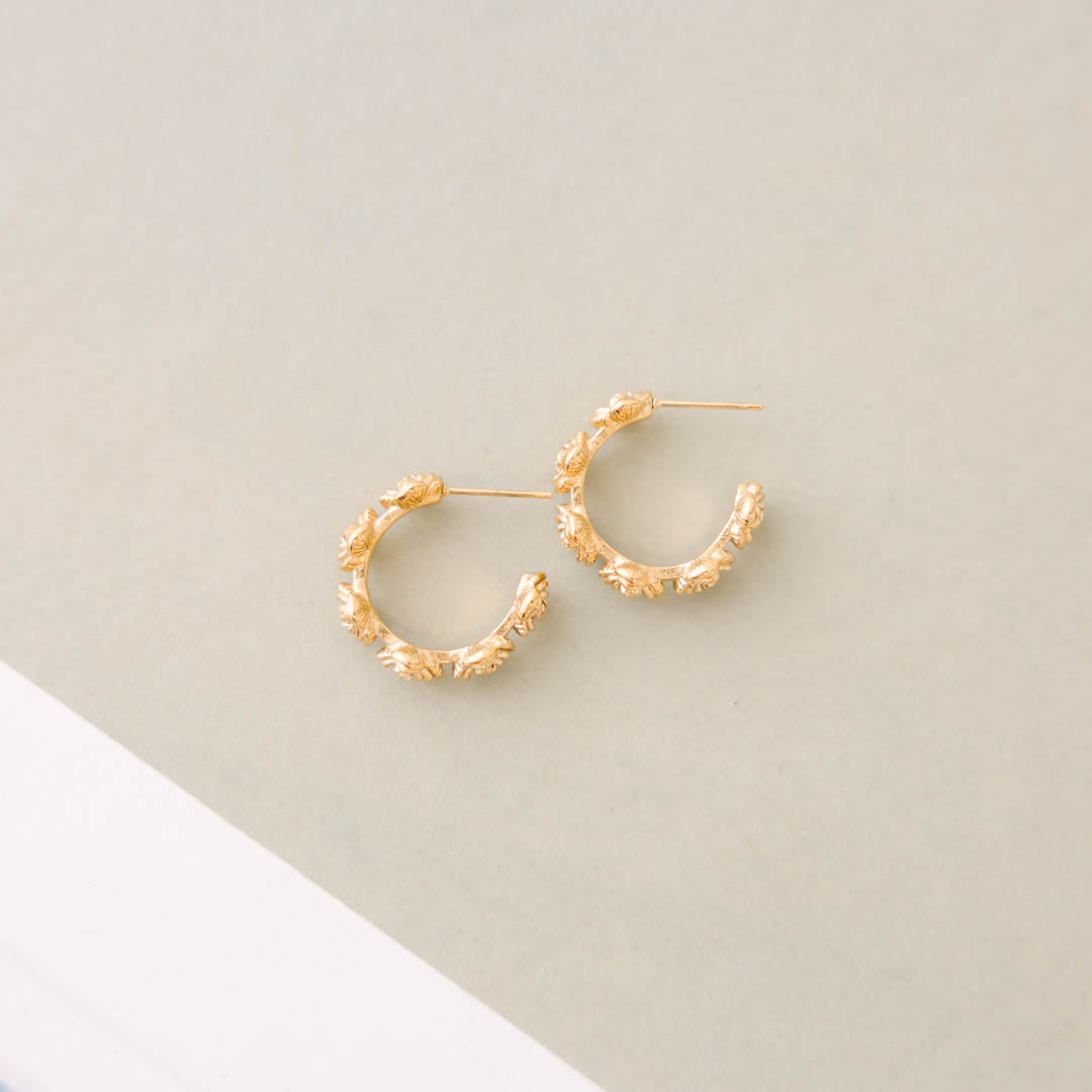 Sunbeam Spark Earrings, Gold