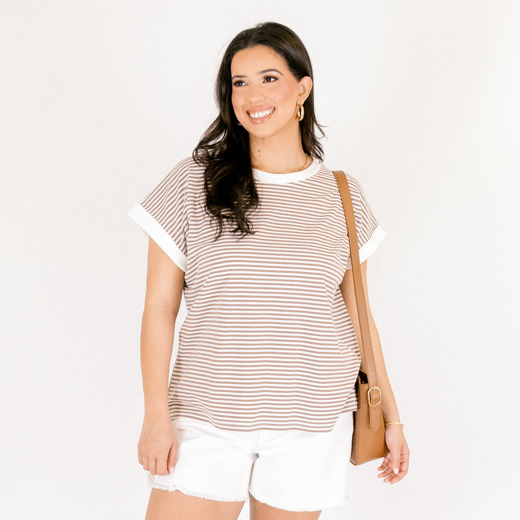 Sunday Stroll Tee, Light Mocha