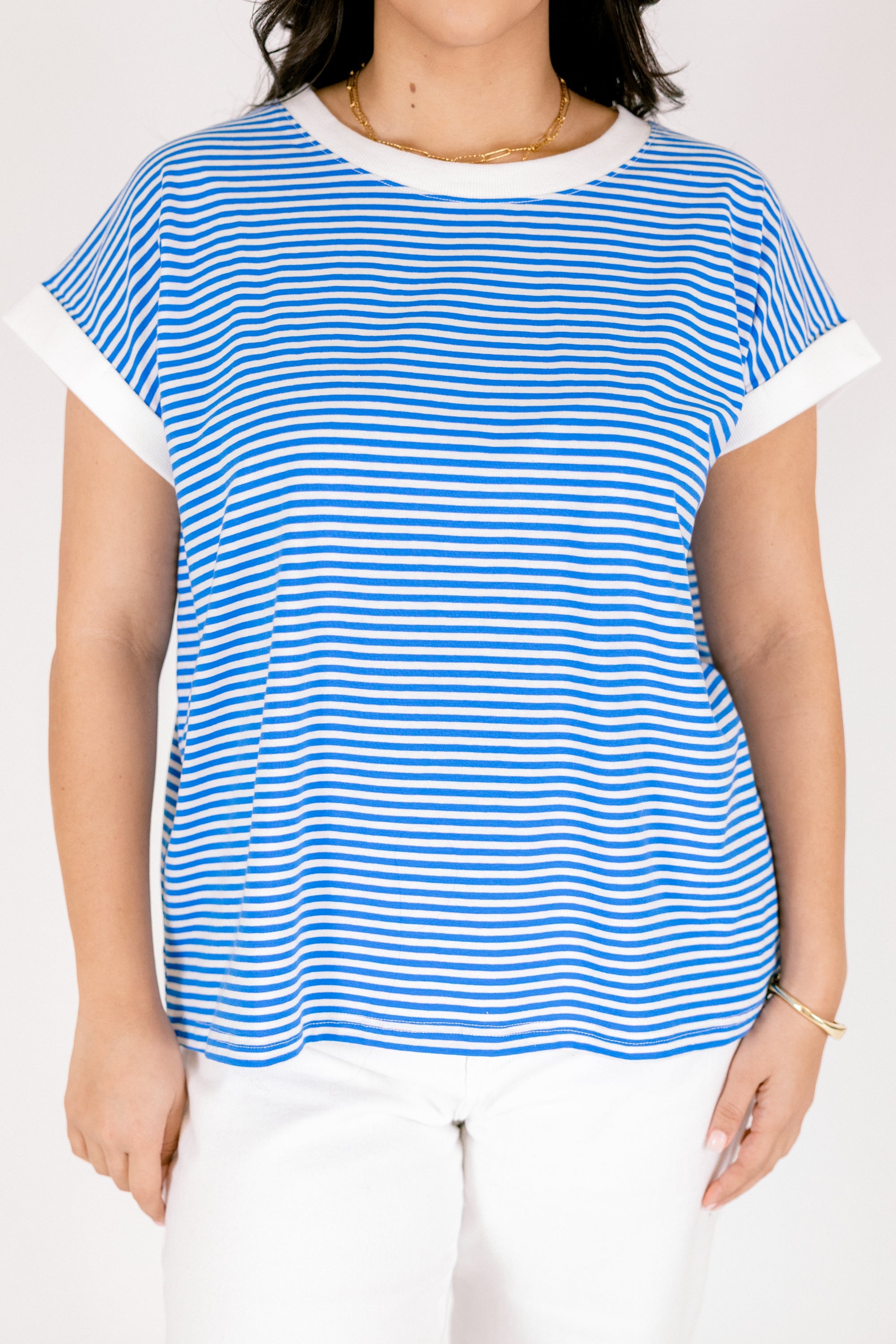 Sunday Stroll Tee, Ocean Blue