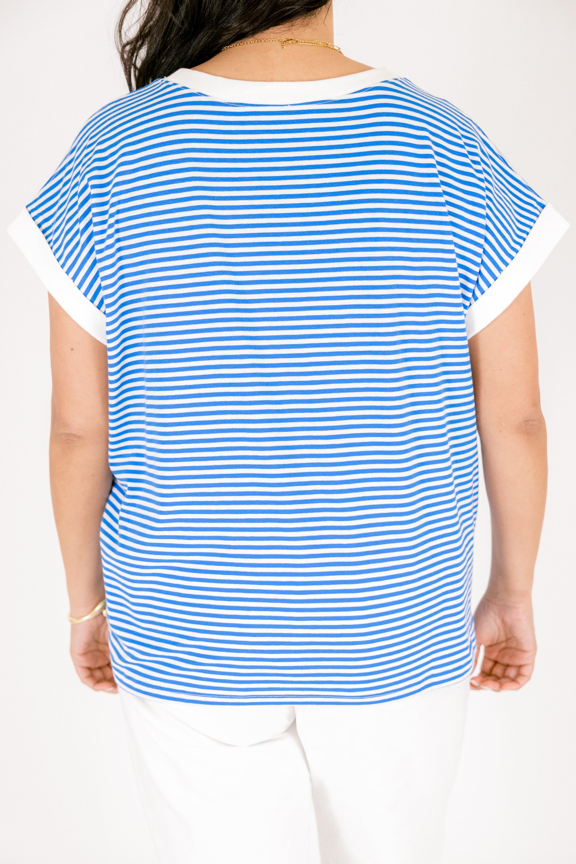 Sunday Stroll Tee, Ocean Blue