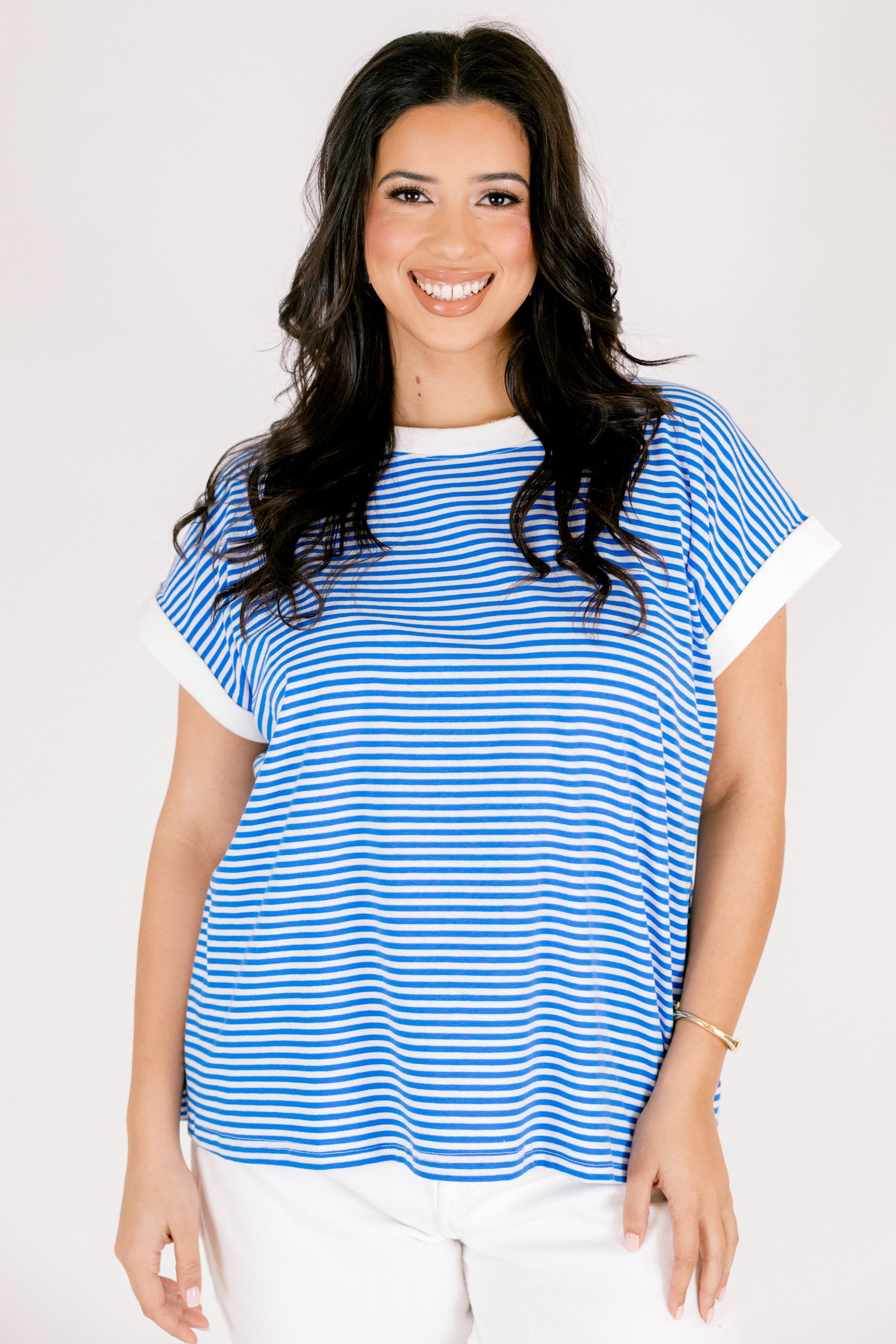 Sunday Stroll Tee, Ocean Blue