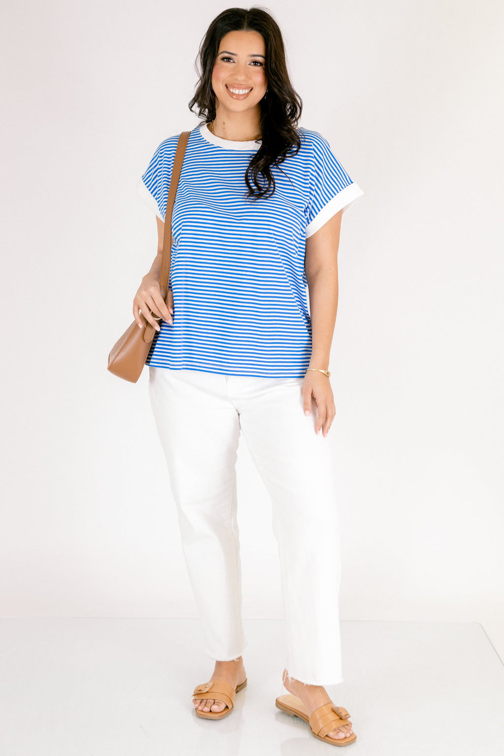 Sunday Stroll Tee, Ocean Blue