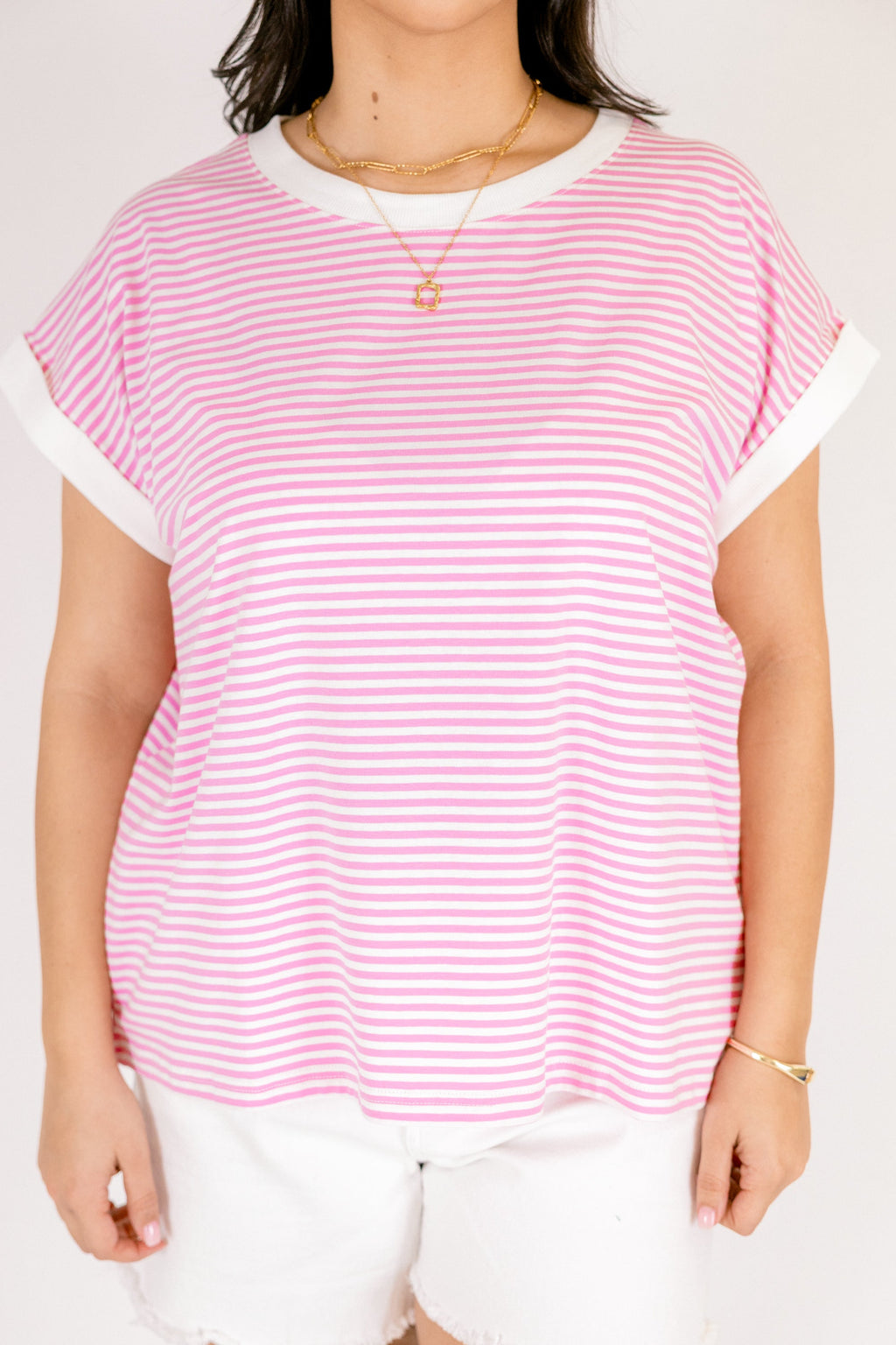 Sunday Stroll Tee, Bubble Gum Pink