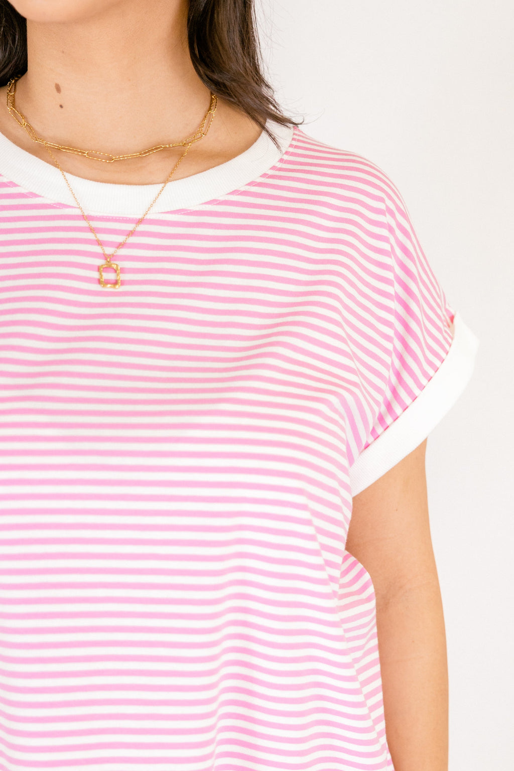 Sunday Stroll Tee, Bubble Gum Pink