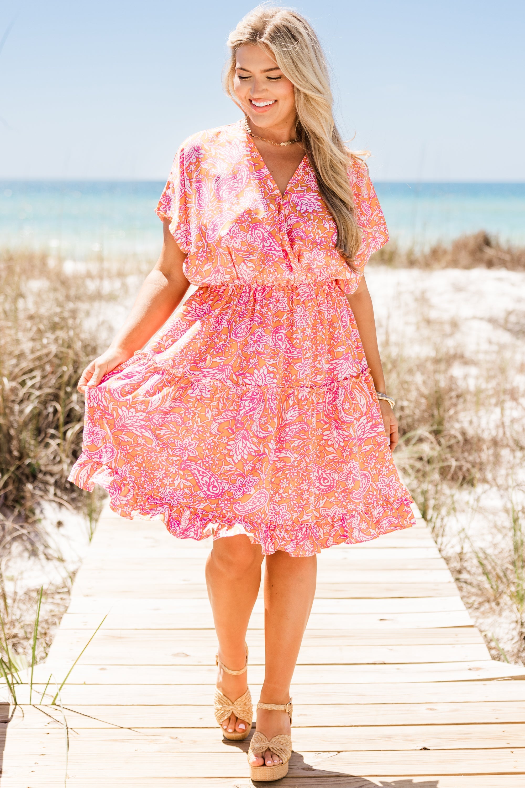 Sunkissed Dress, Tangerine