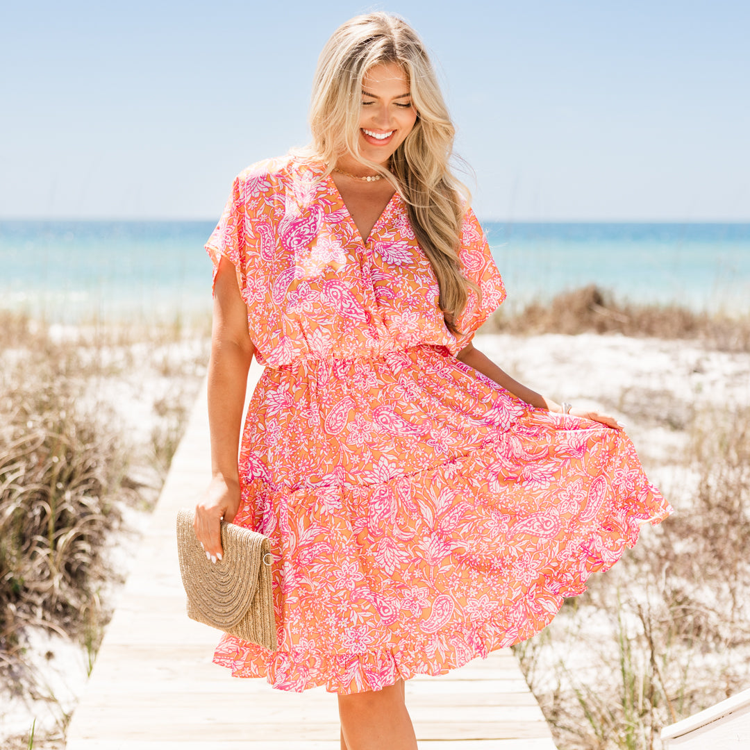 Sunkissed Dress, Tangerine