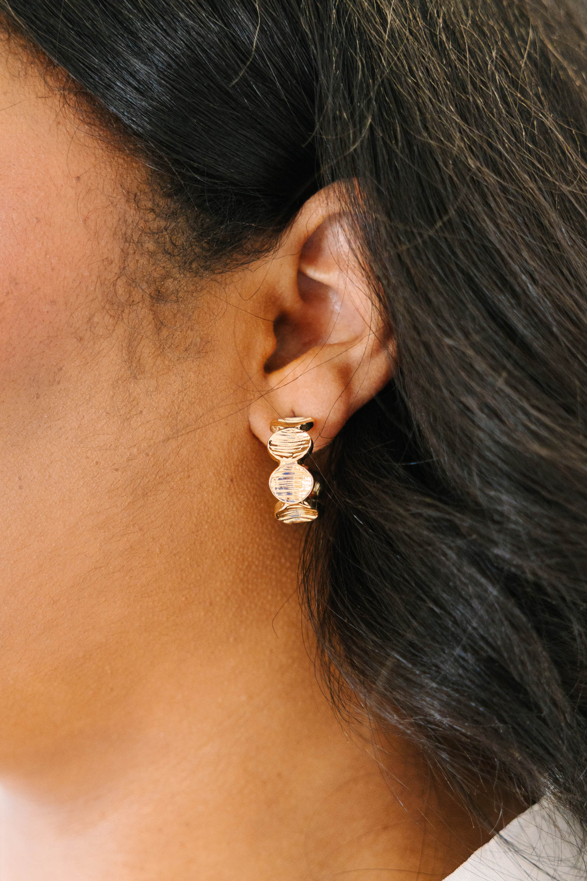 Sun Kissed Shine Earrings, Gold