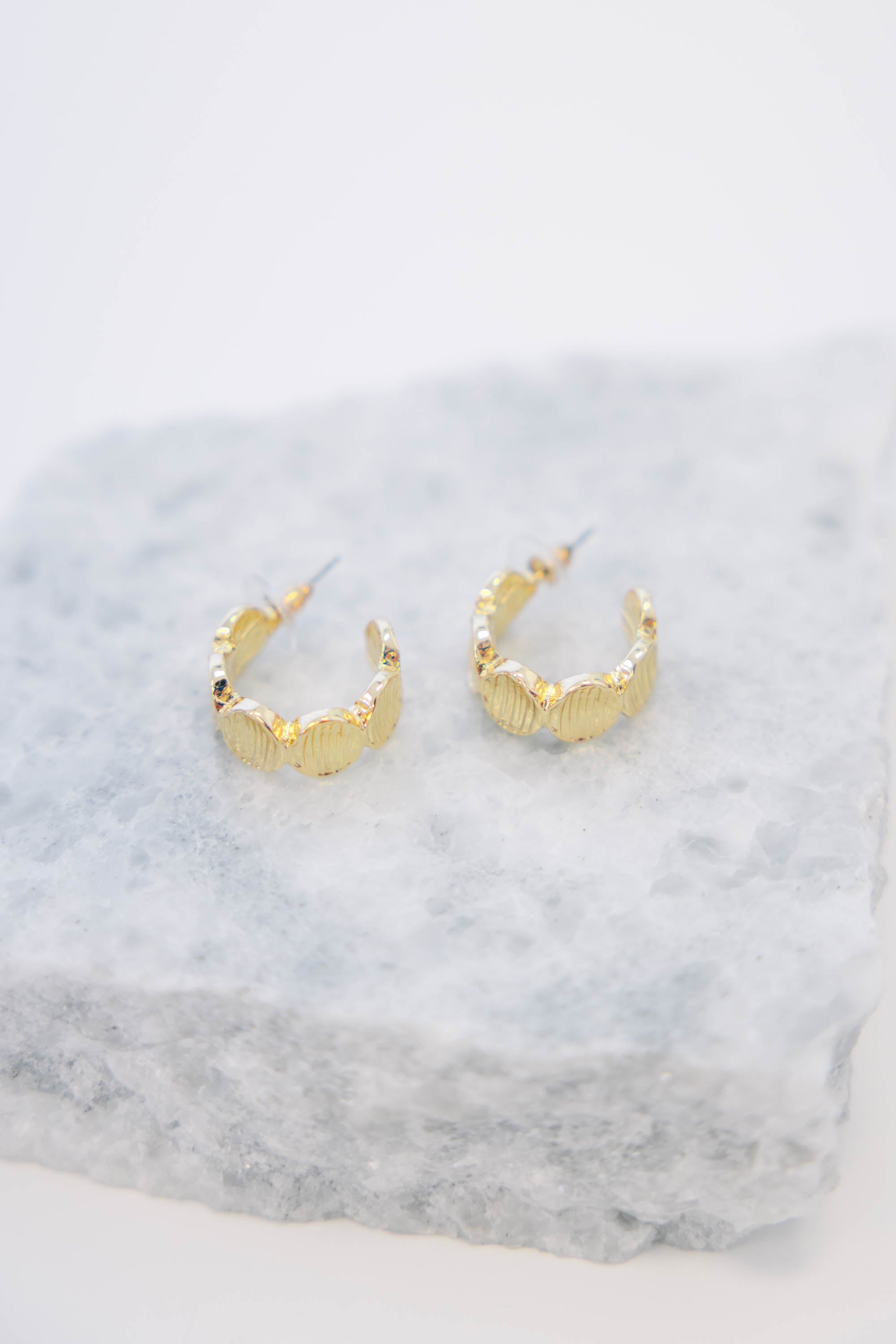 Sun Kissed Shine Earrings, Gold
