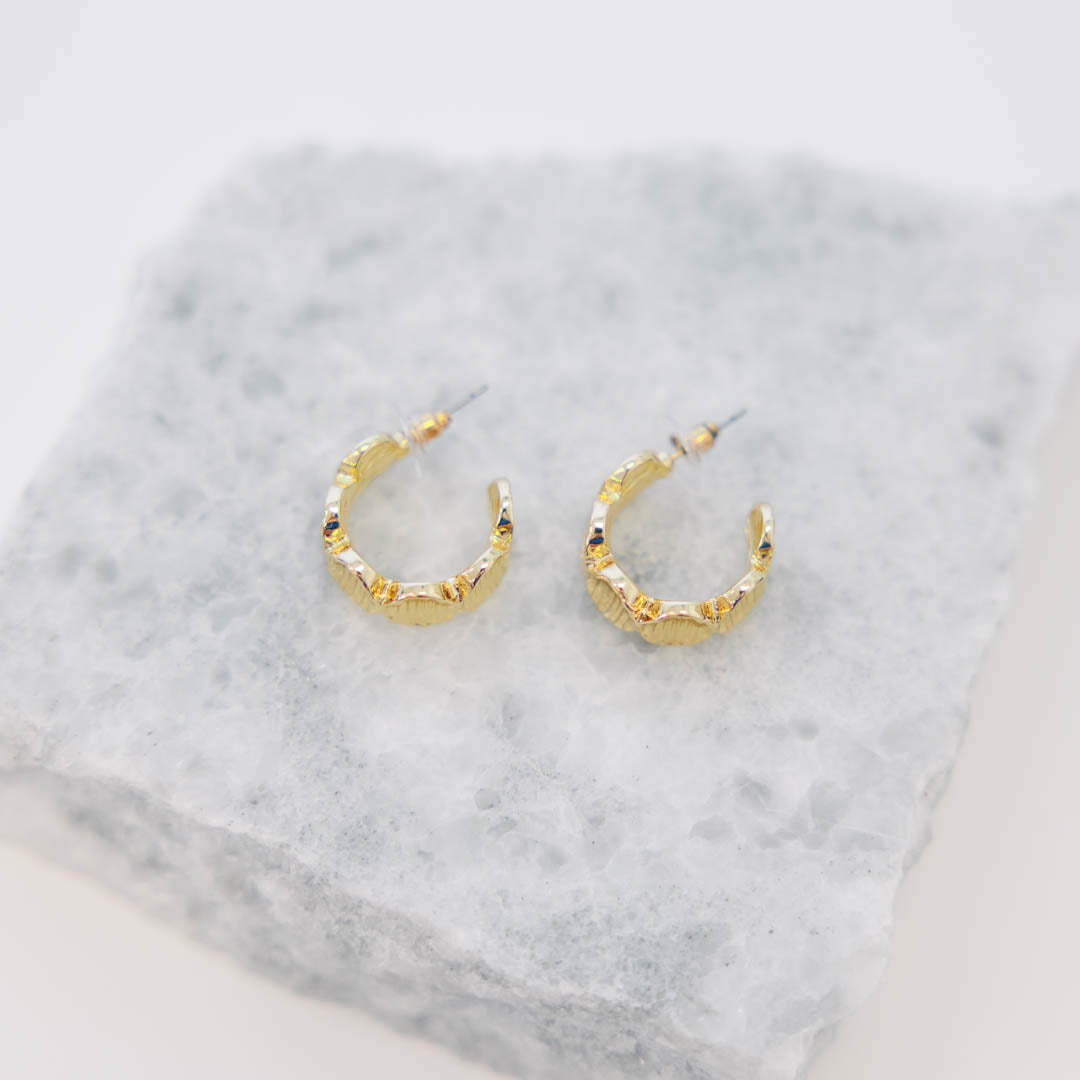 Sun Kissed Shine Earrings, Gold
