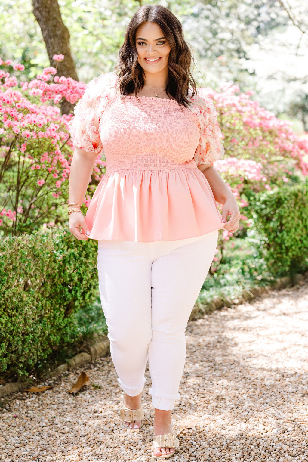 Sunlit Mornings Top, Pink