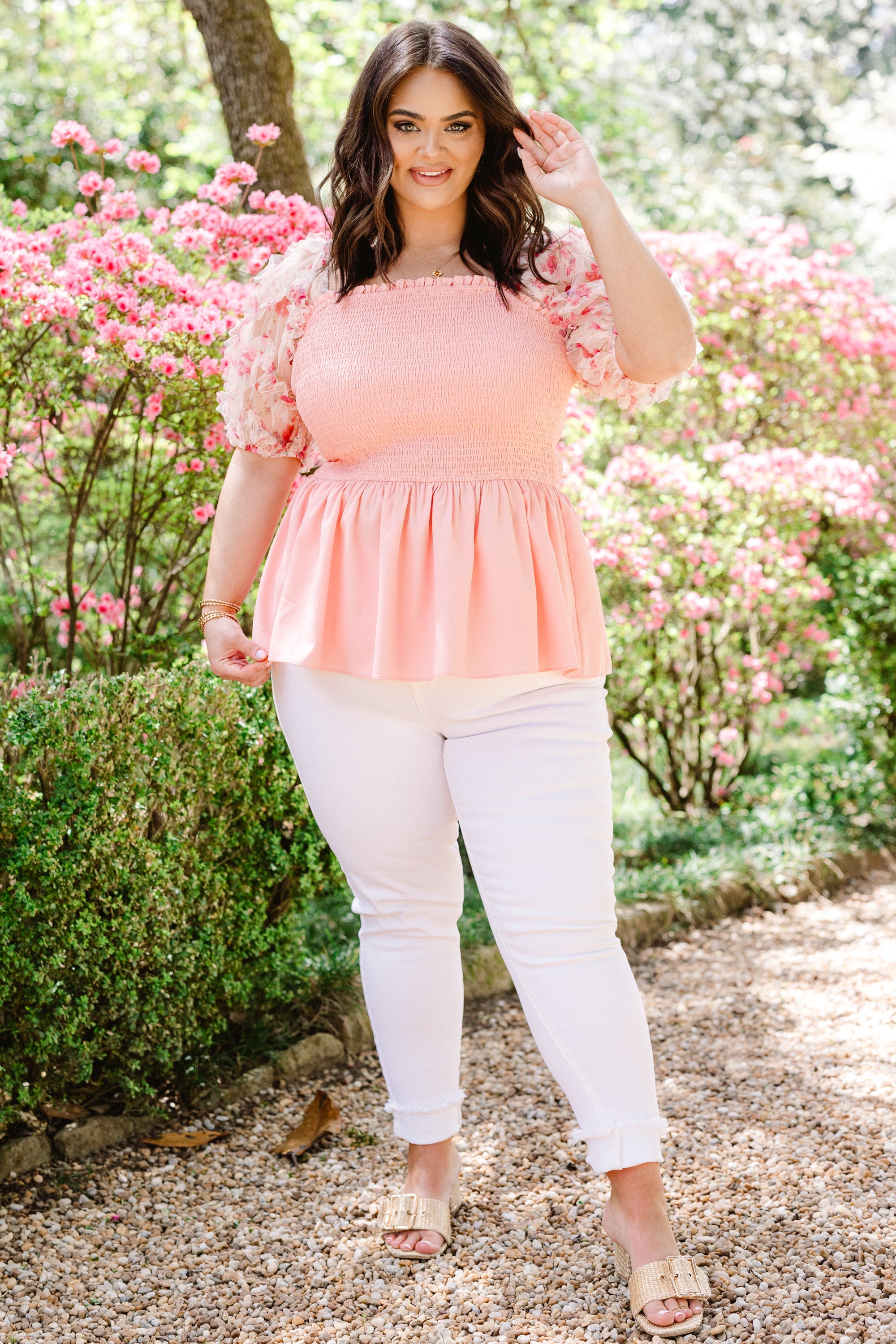 Sunlit Mornings Top, Pink