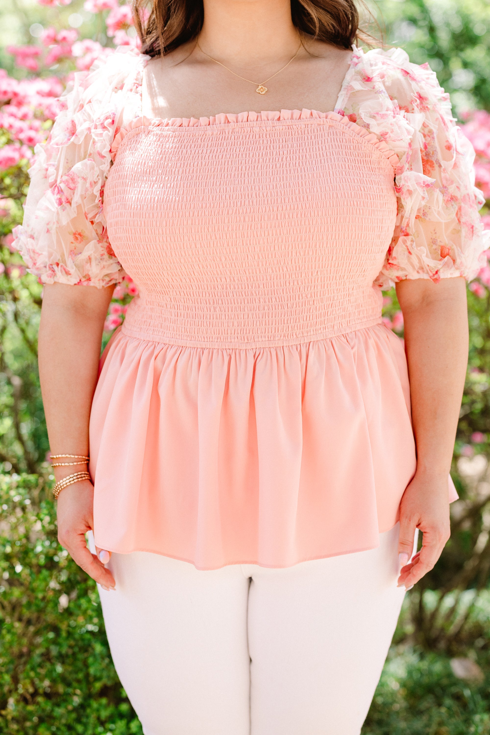 Sunlit Mornings Top, Pink