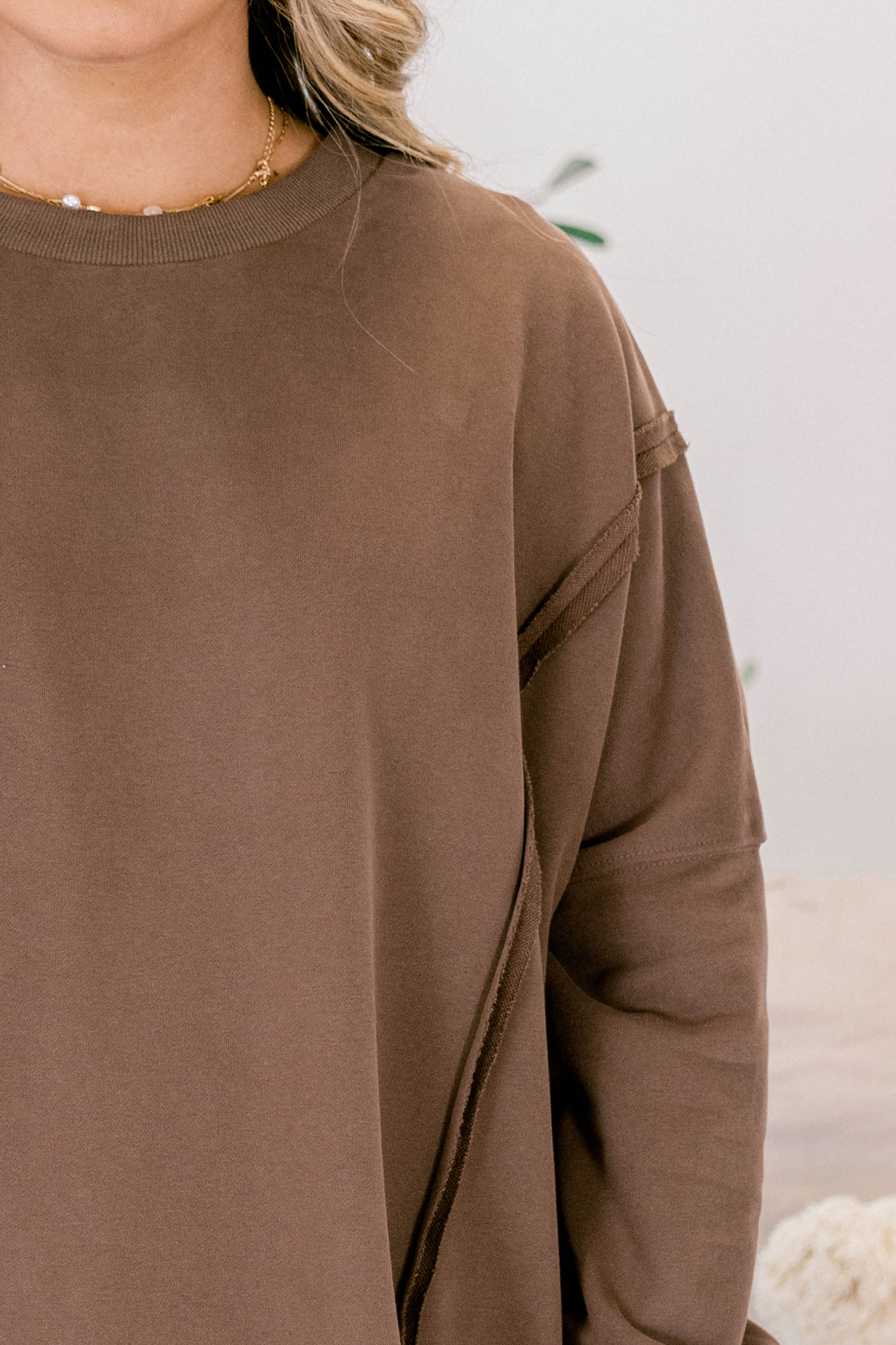 Sunset Glow Pullover, Brown