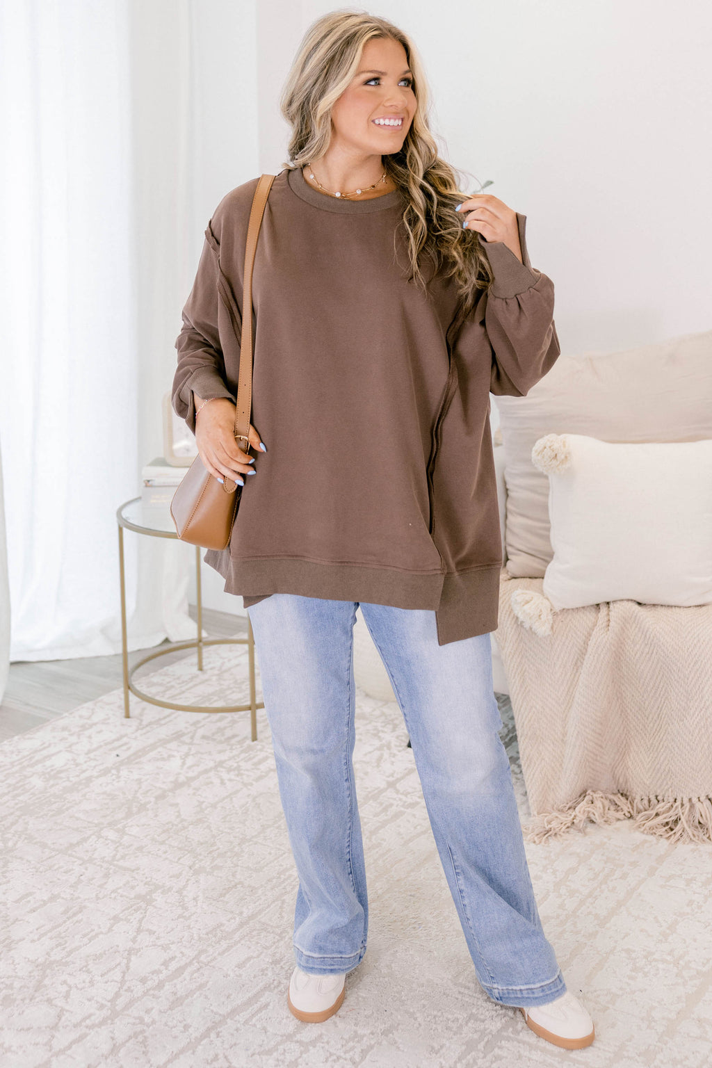 Sunset Glow Pullover, Brown