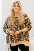 Sunset Glow Pullover, Leopard