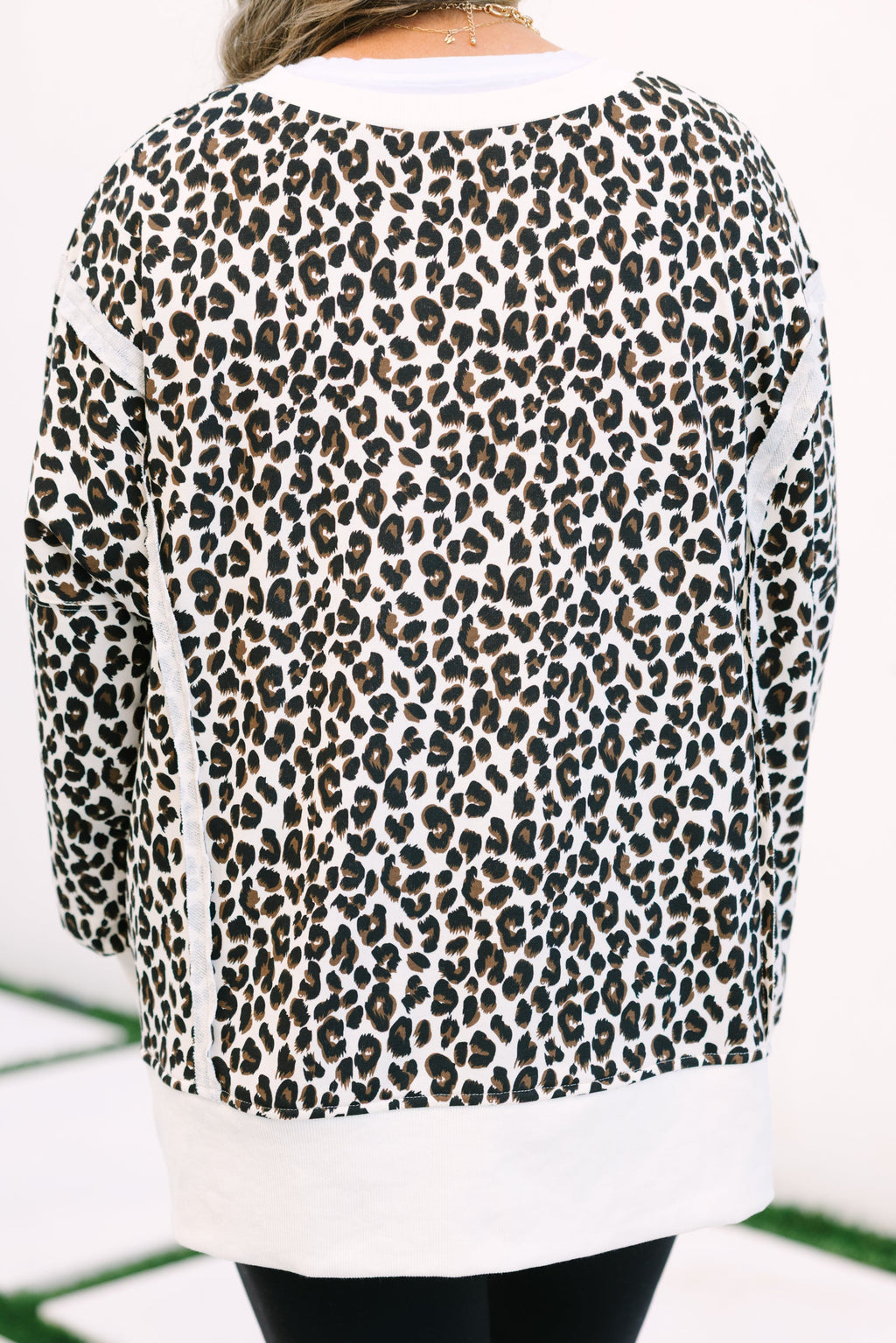 Sunset Glow Pullover, Light Leopard