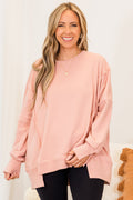 Sunset Glow Pullover, Pink