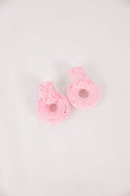 Sunset Silhouette Earrings, Light Pink