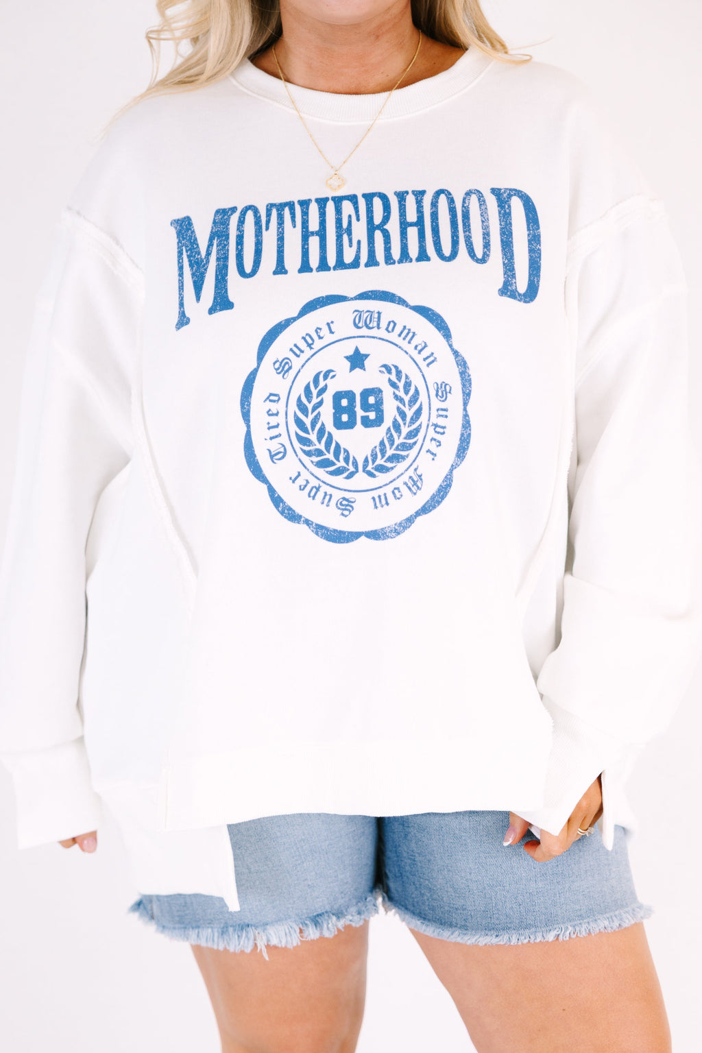 Supermom Comfy Crew, Ivory