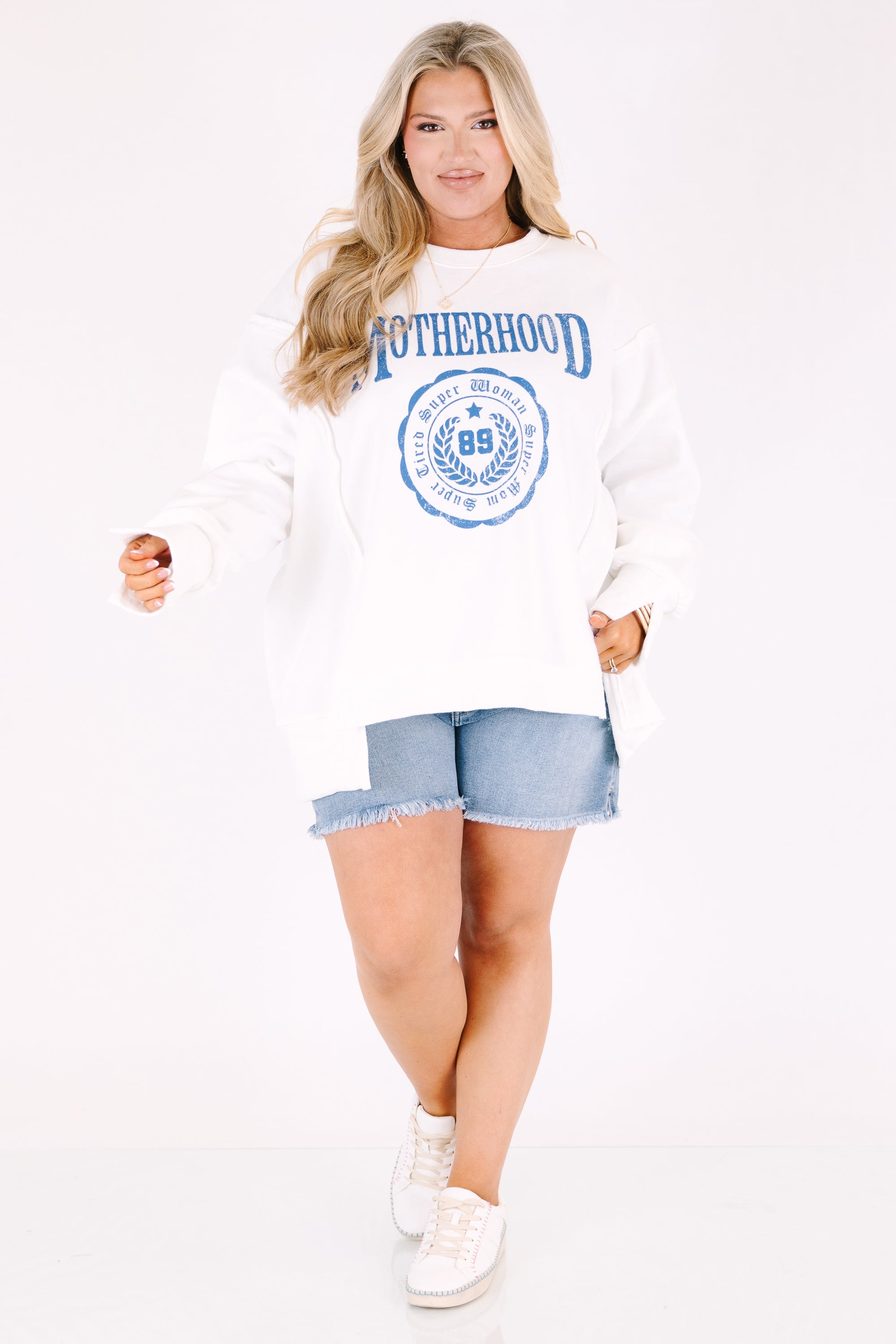 Supermom Comfy Crew, Ivory