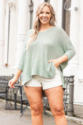 Surprise Yet Top, Light Olive