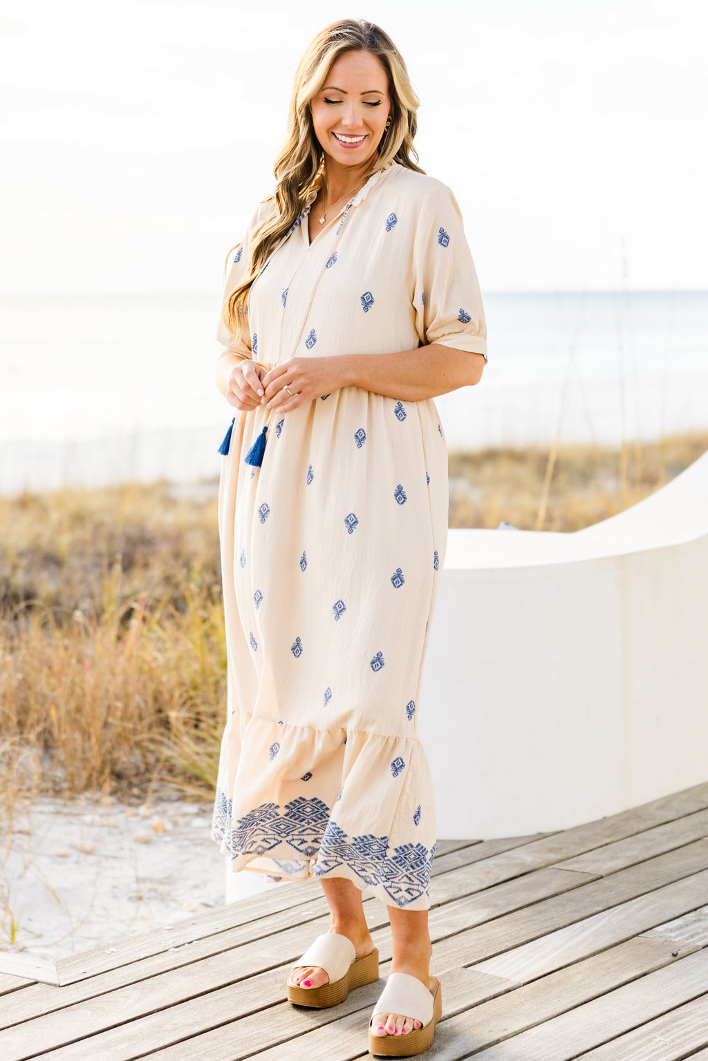 Sweet As Can Be Dress, Cobalt