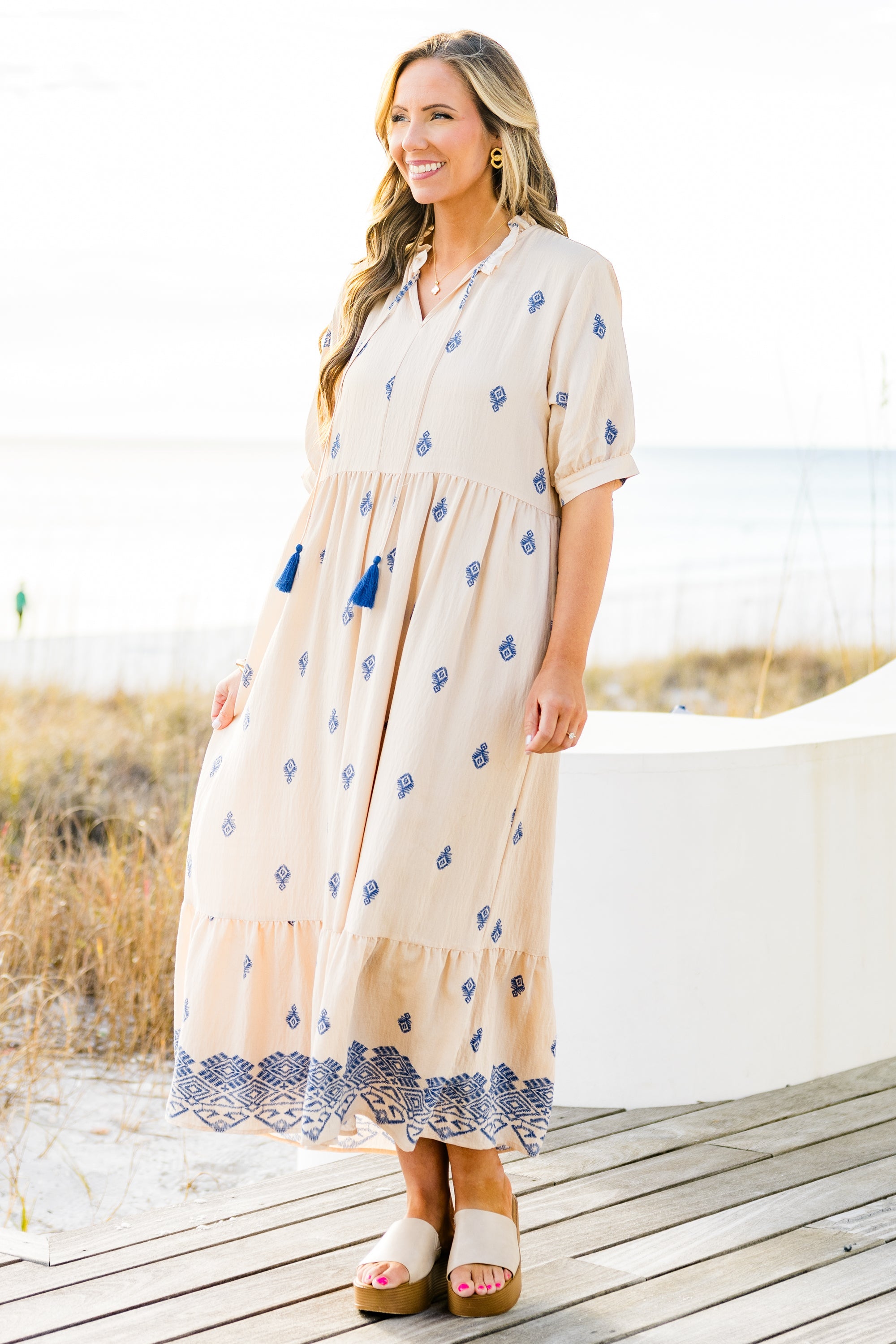 Sweet As Can Be Dress, Cobalt