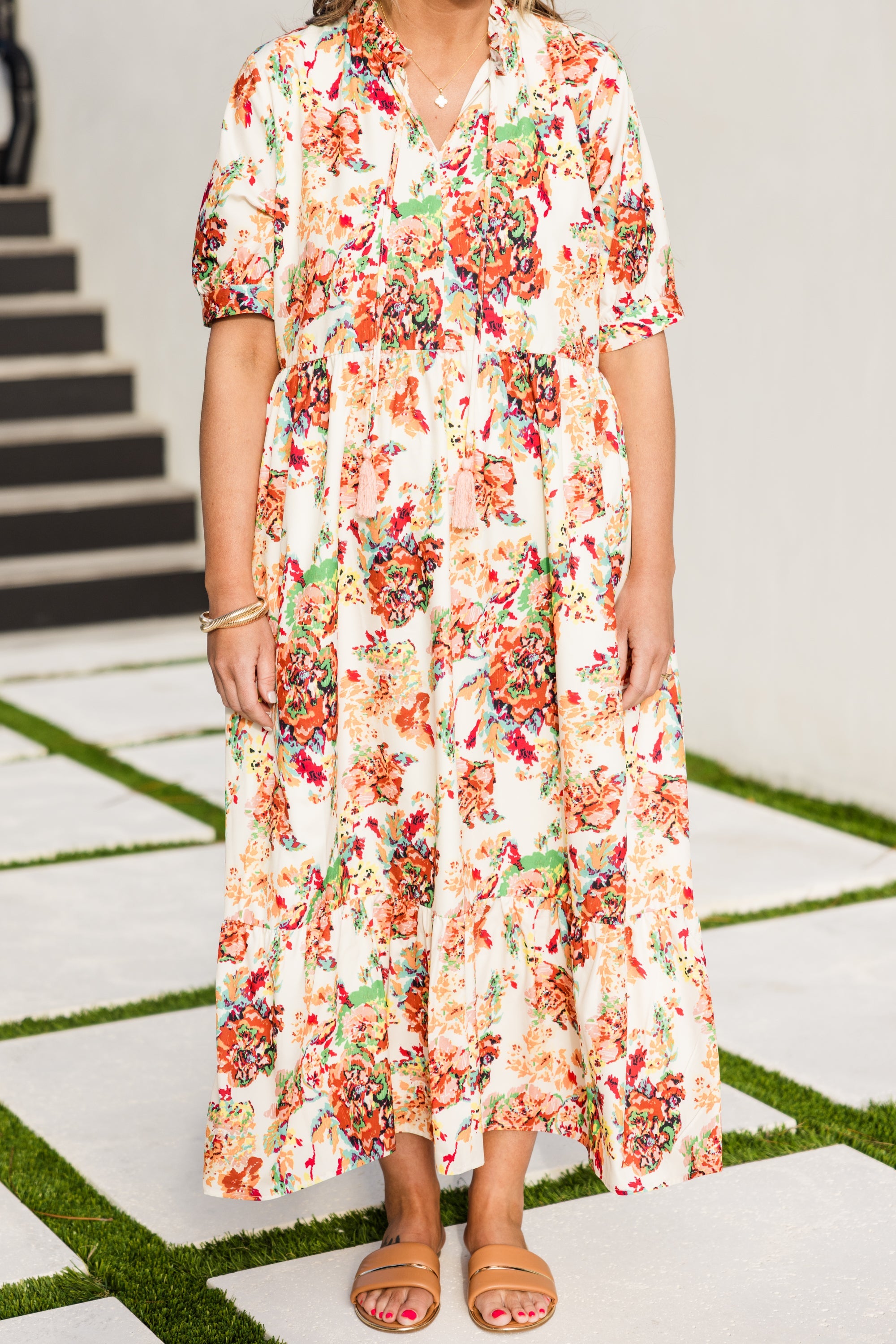 Sweet As Can Be Dress, Cream
