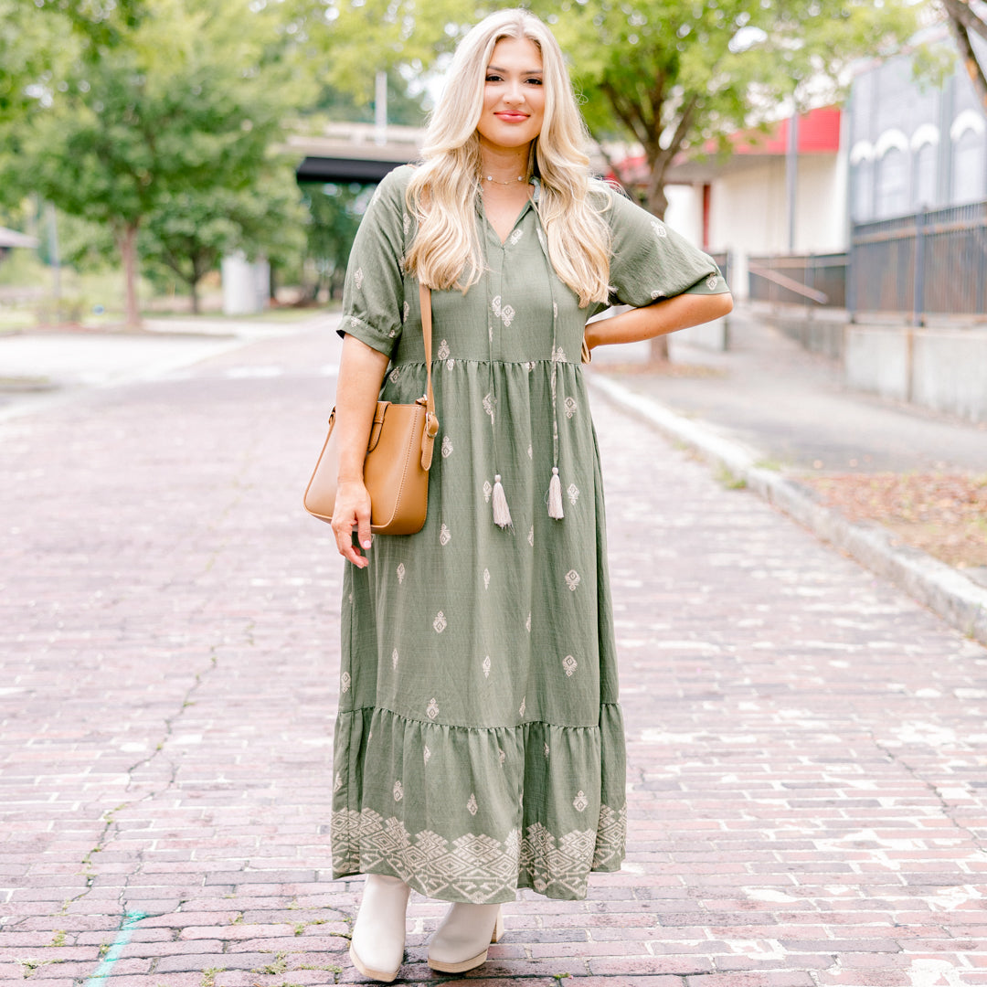 Sweet As Can Be Dress, Green