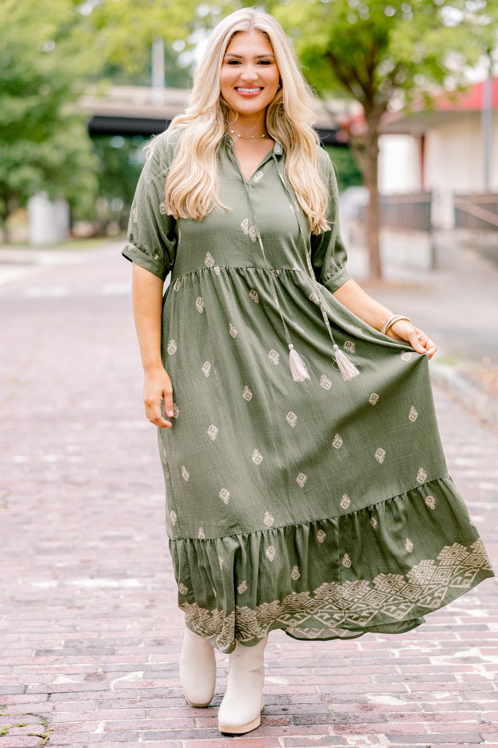 Sweet As Can Be Dress, Green