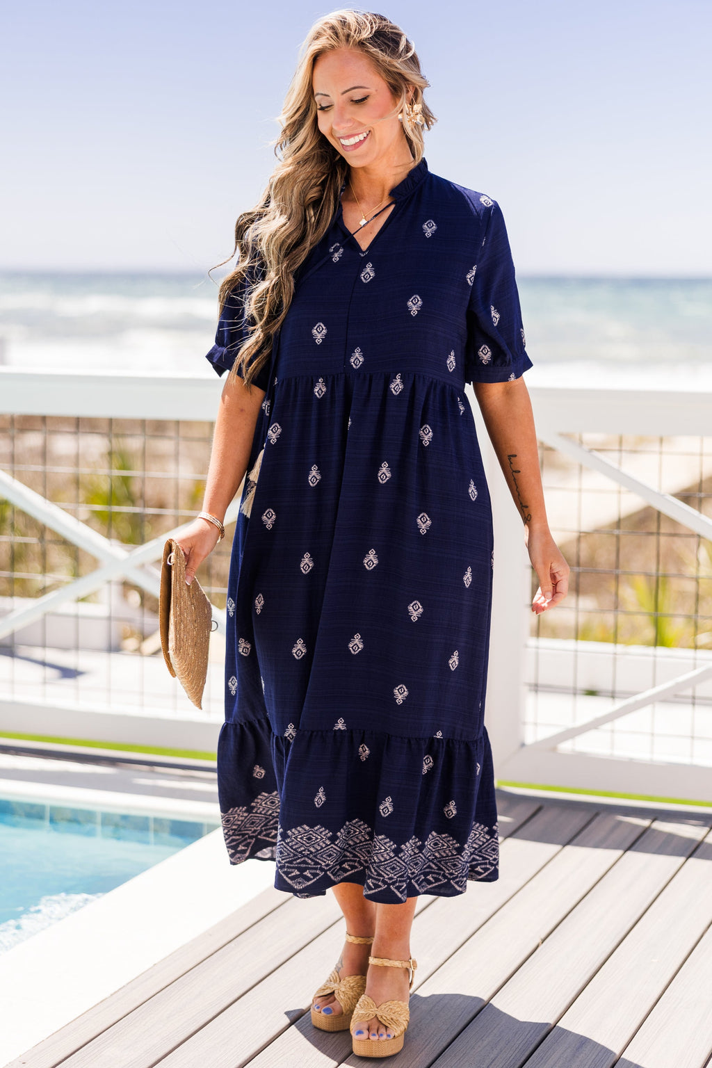 Sweet As Can Be Dress, Navy