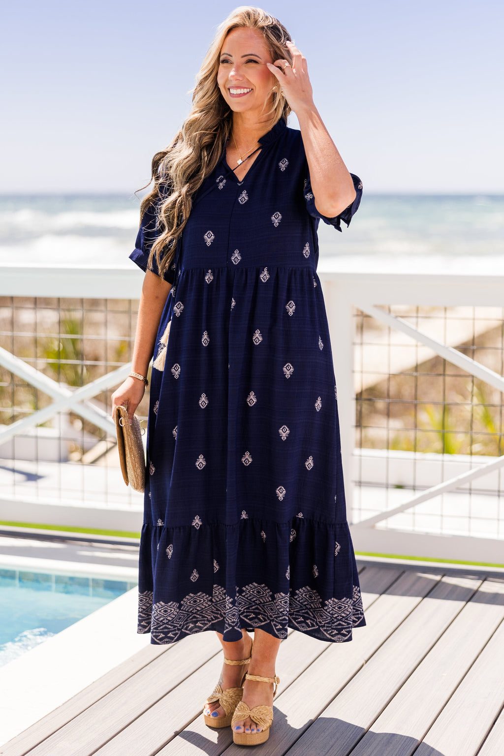 Sweet As Can Be Dress, Navy
