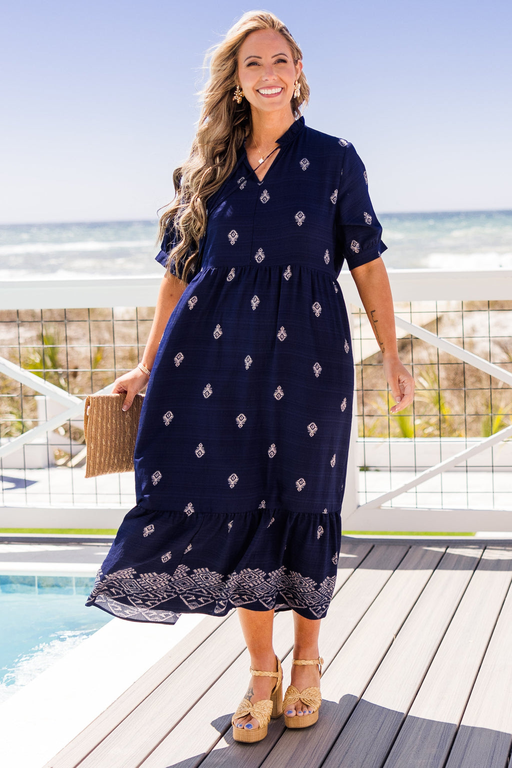 Sweet As Can Be Dress, Navy