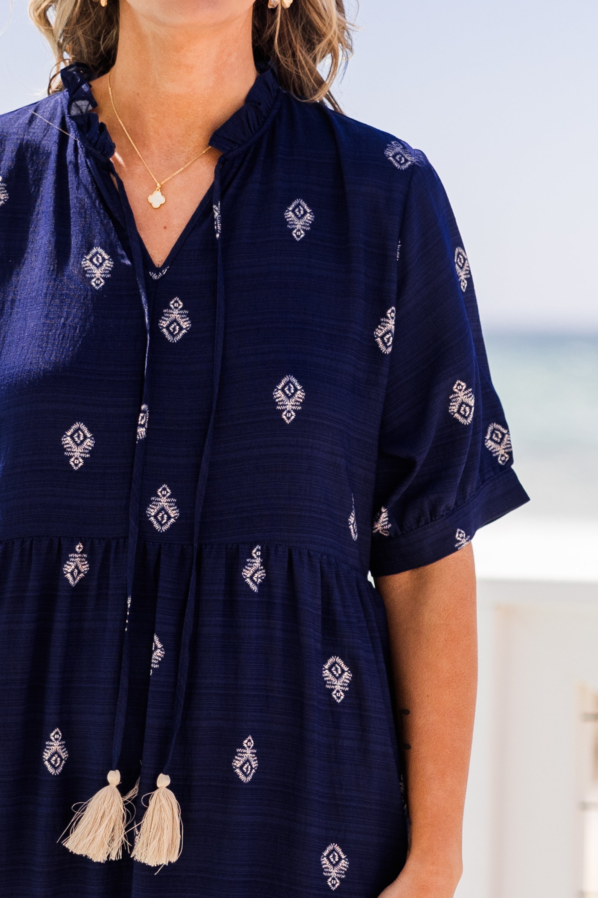 Sweet As Can Be Dress, Navy