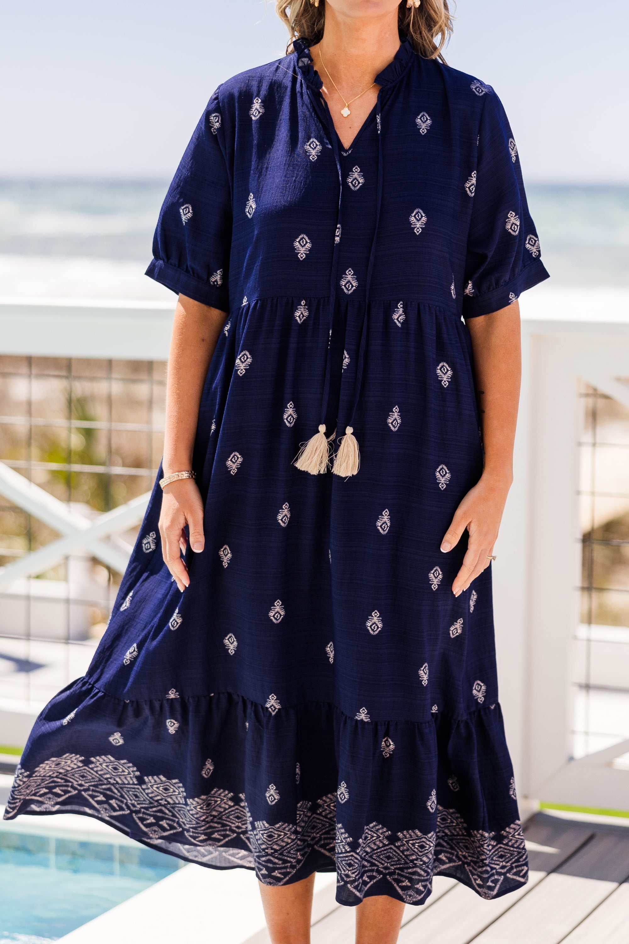 Sweet As Can Be Dress, Navy