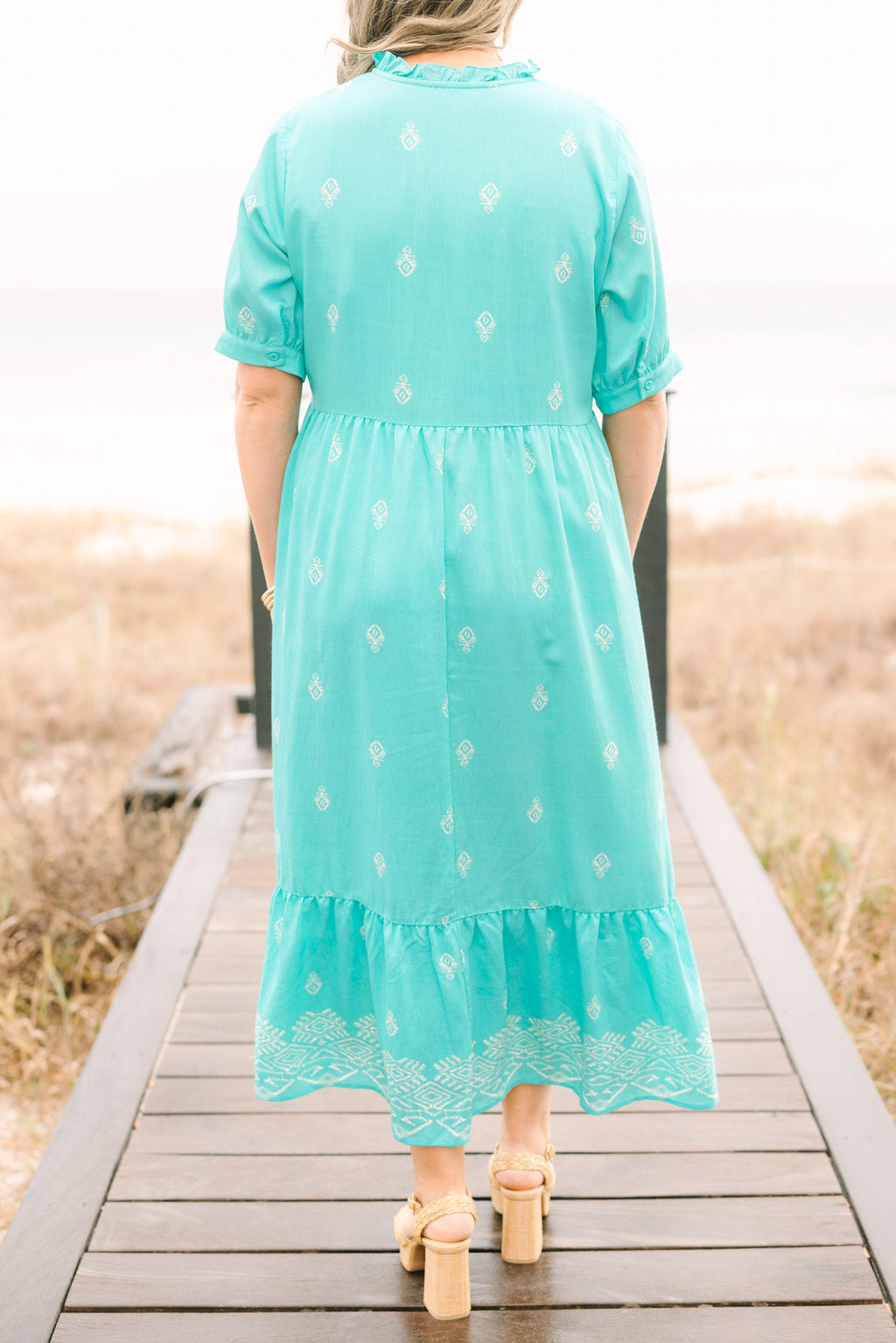 Sweet As Can Be Dress, Turquoise