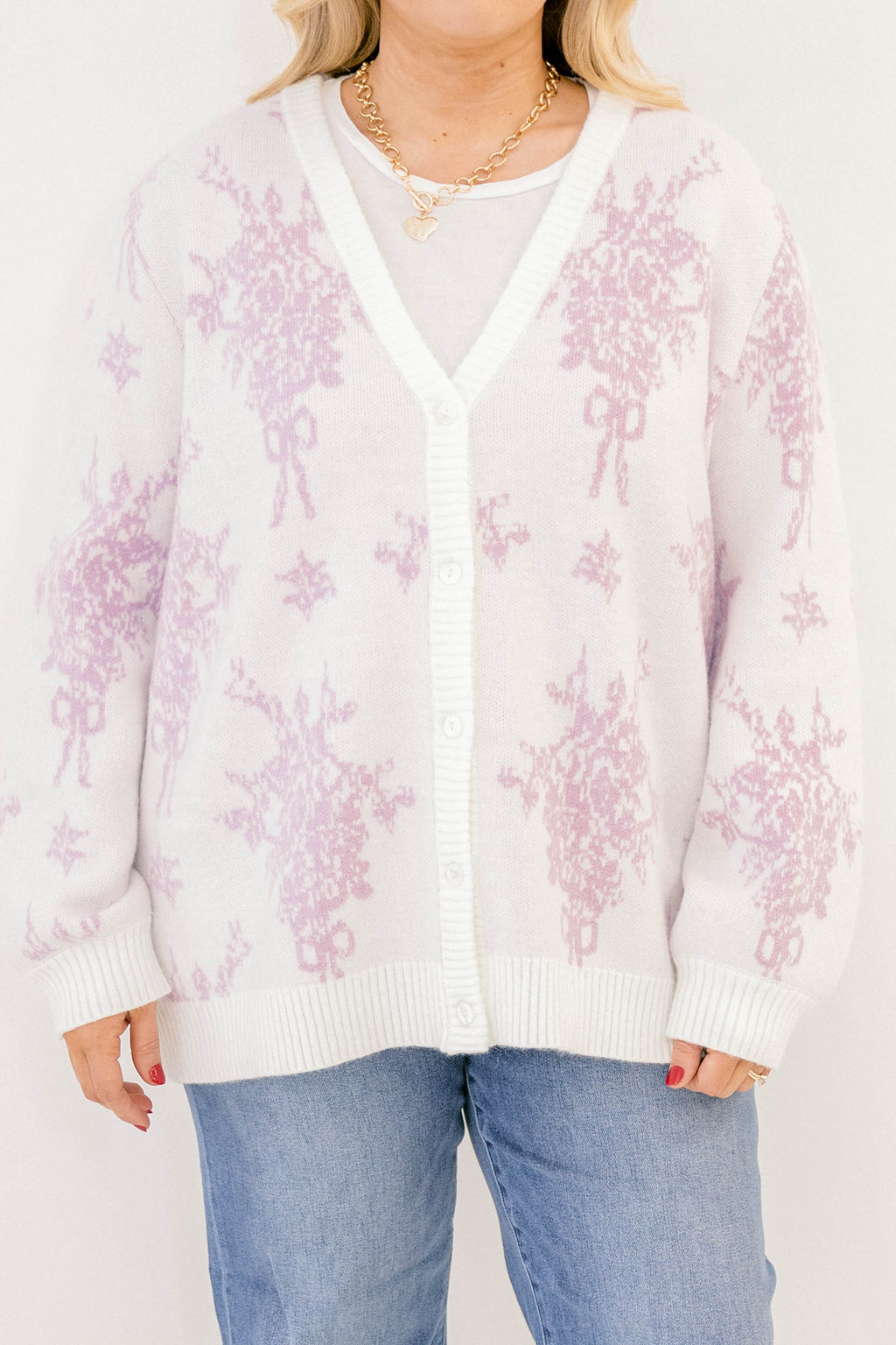 Sweet As Ever Cardigan, Purple