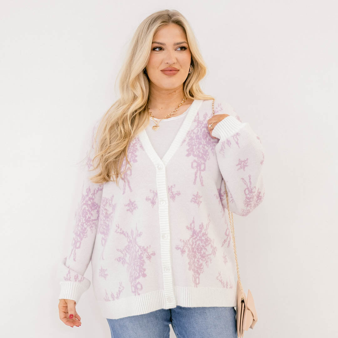 Sweet As Ever Cardigan, Purple