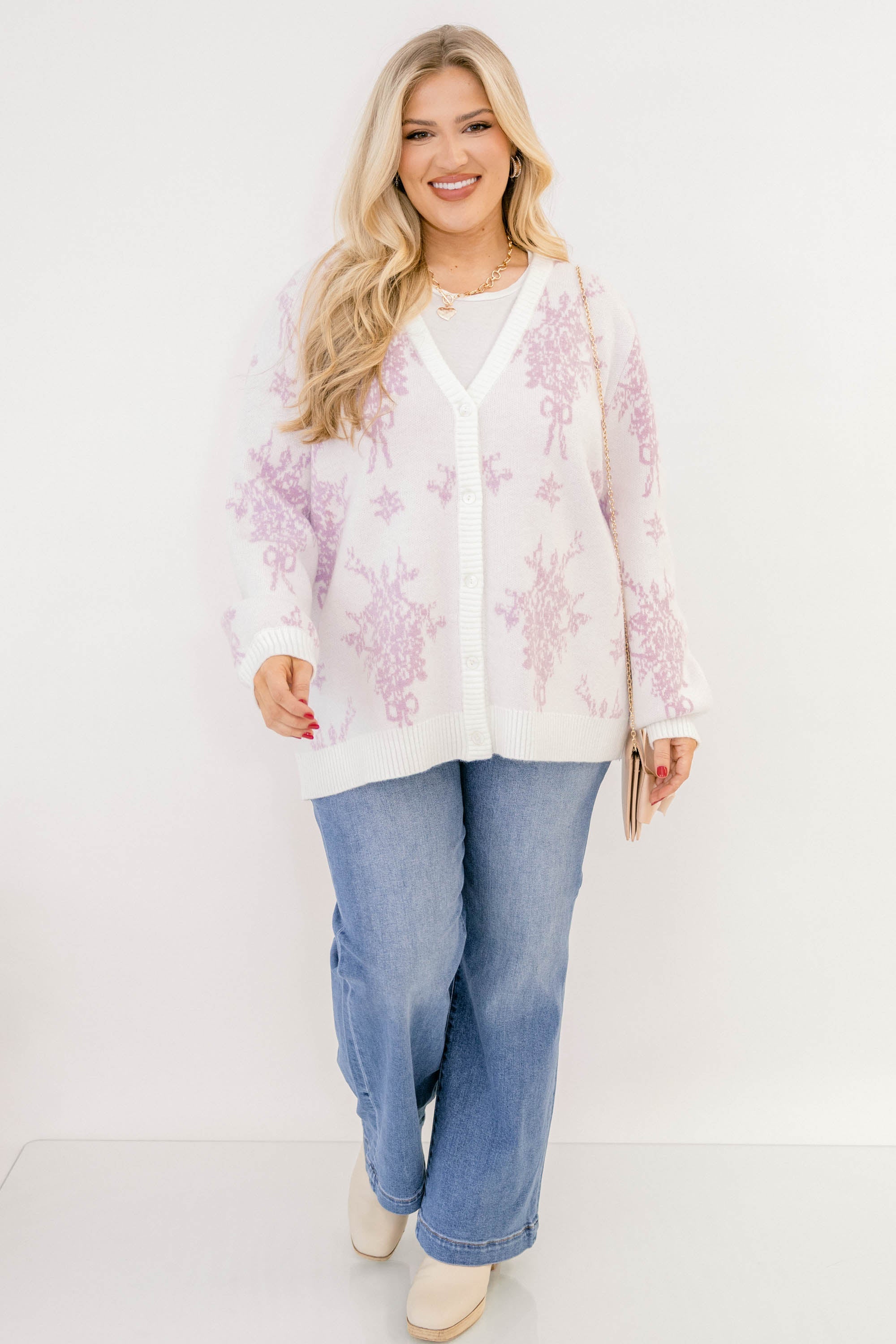 Sweet As Ever Cardigan, Purple