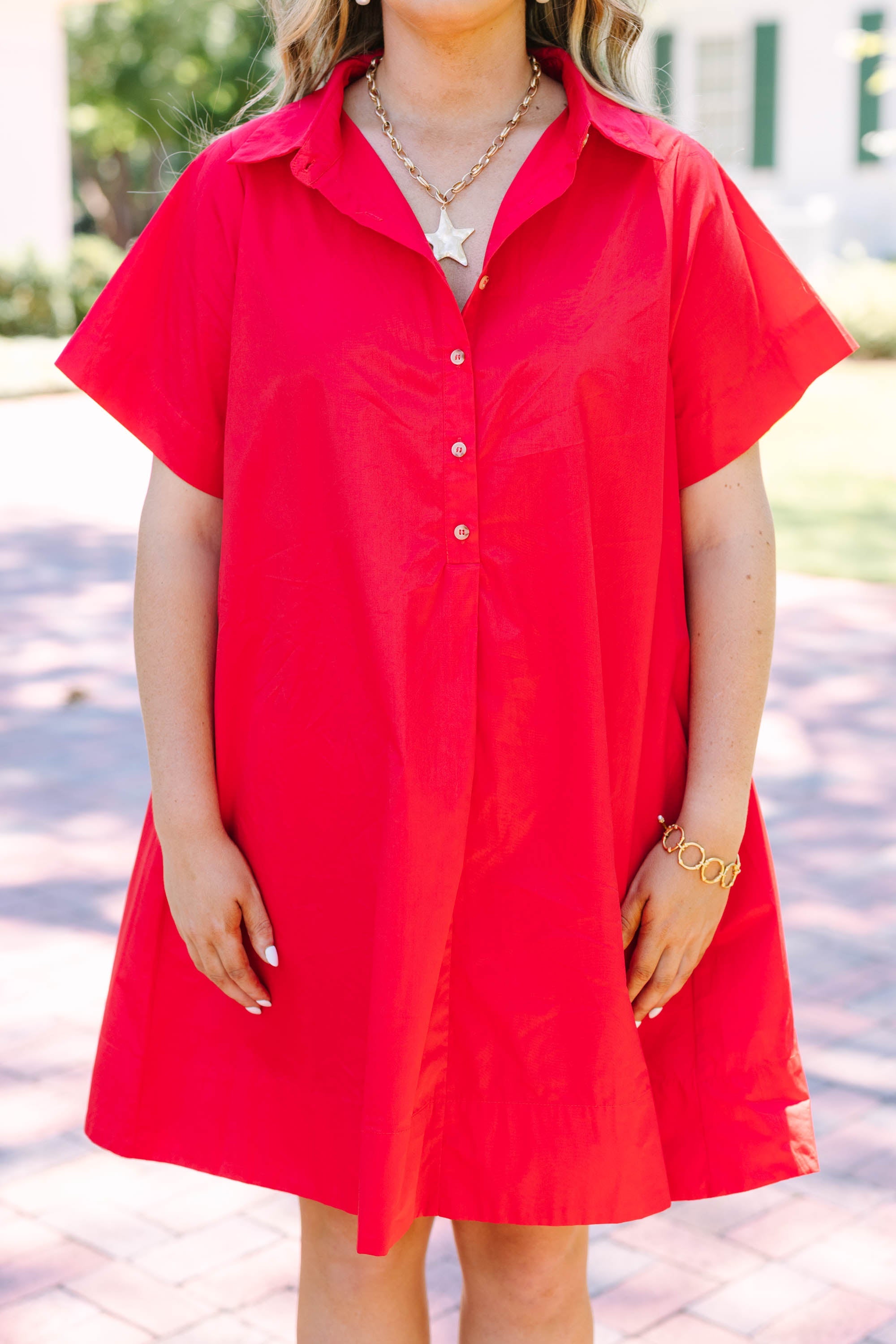Sweet Breeze Dress, Red
