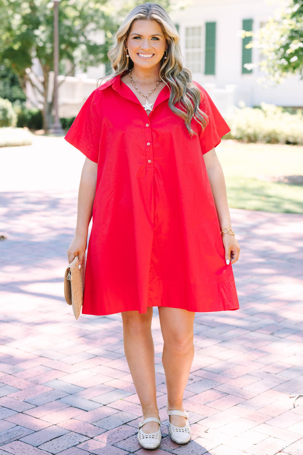 Sweet Breeze Dress, Red