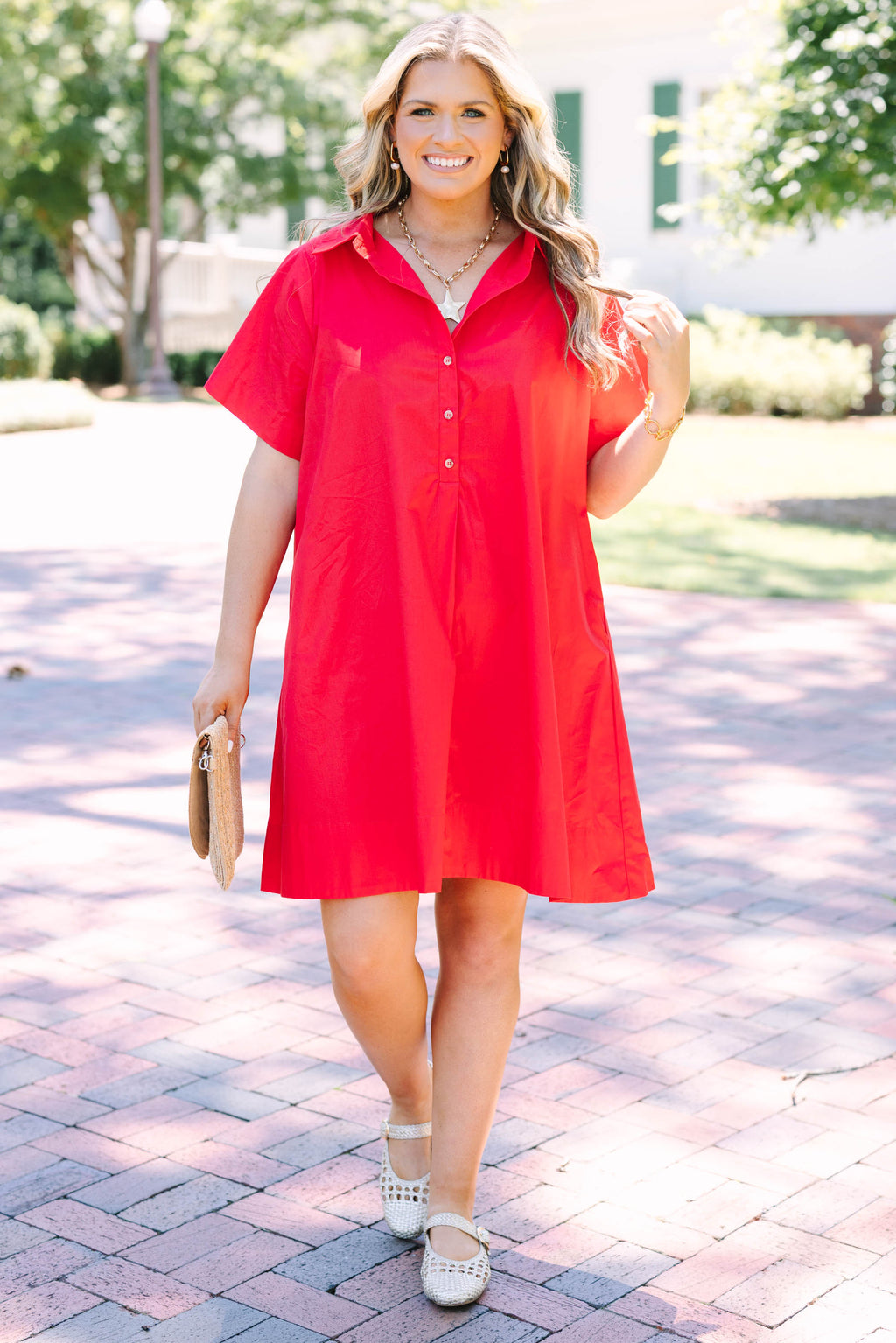 Sweet Breeze Dress, Red