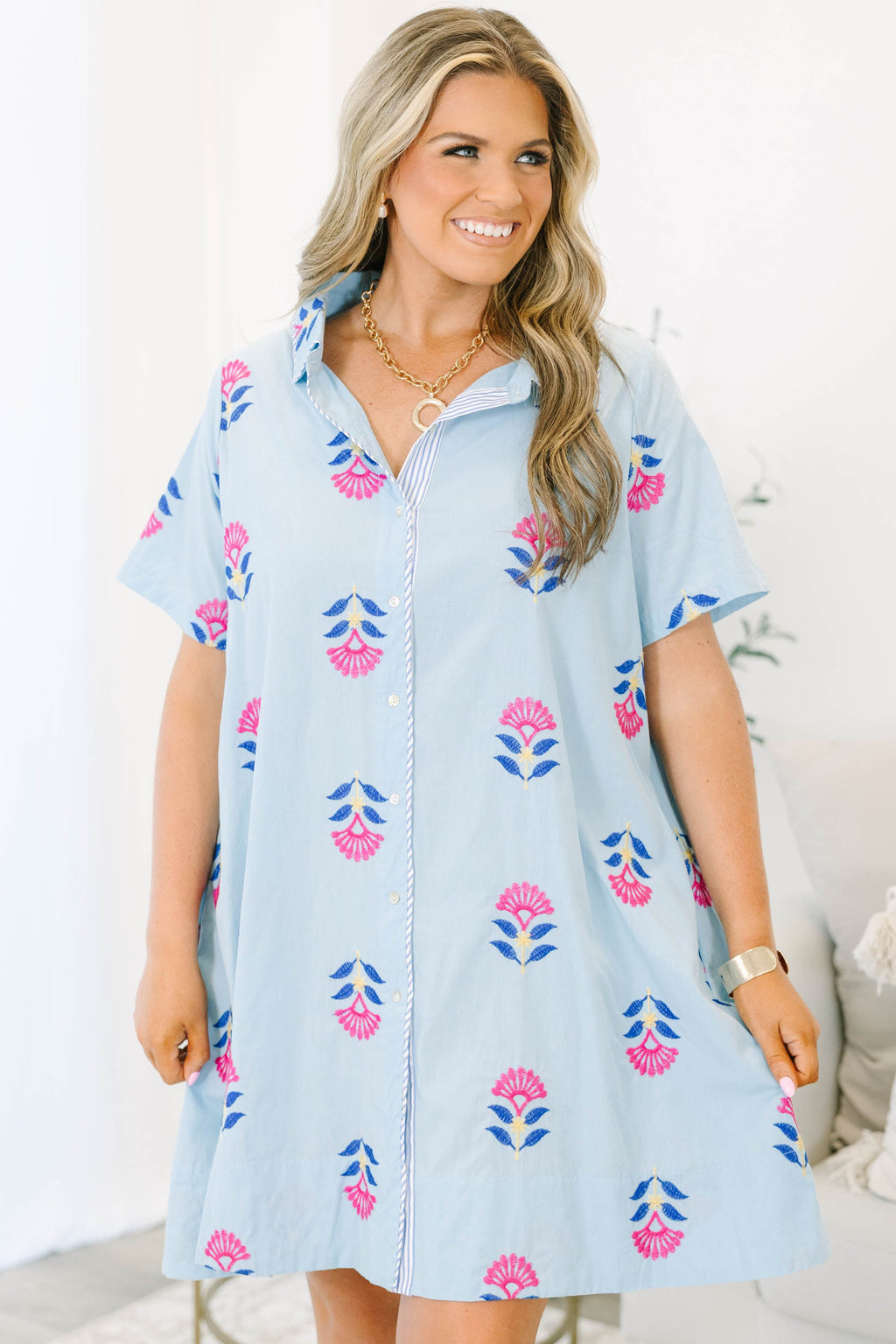 Sweet Deal Dress, Baby Blue