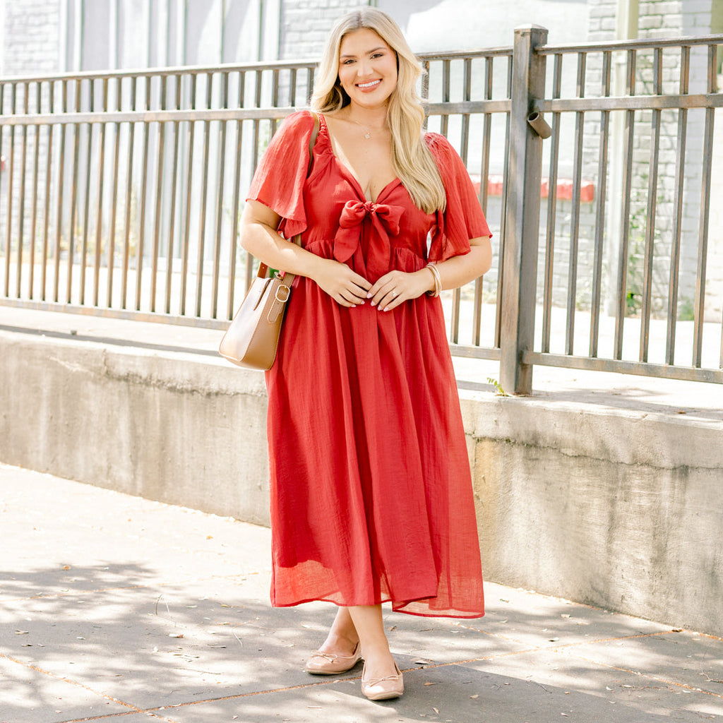 Sweet Lady Maxi Dress, Cinnamon