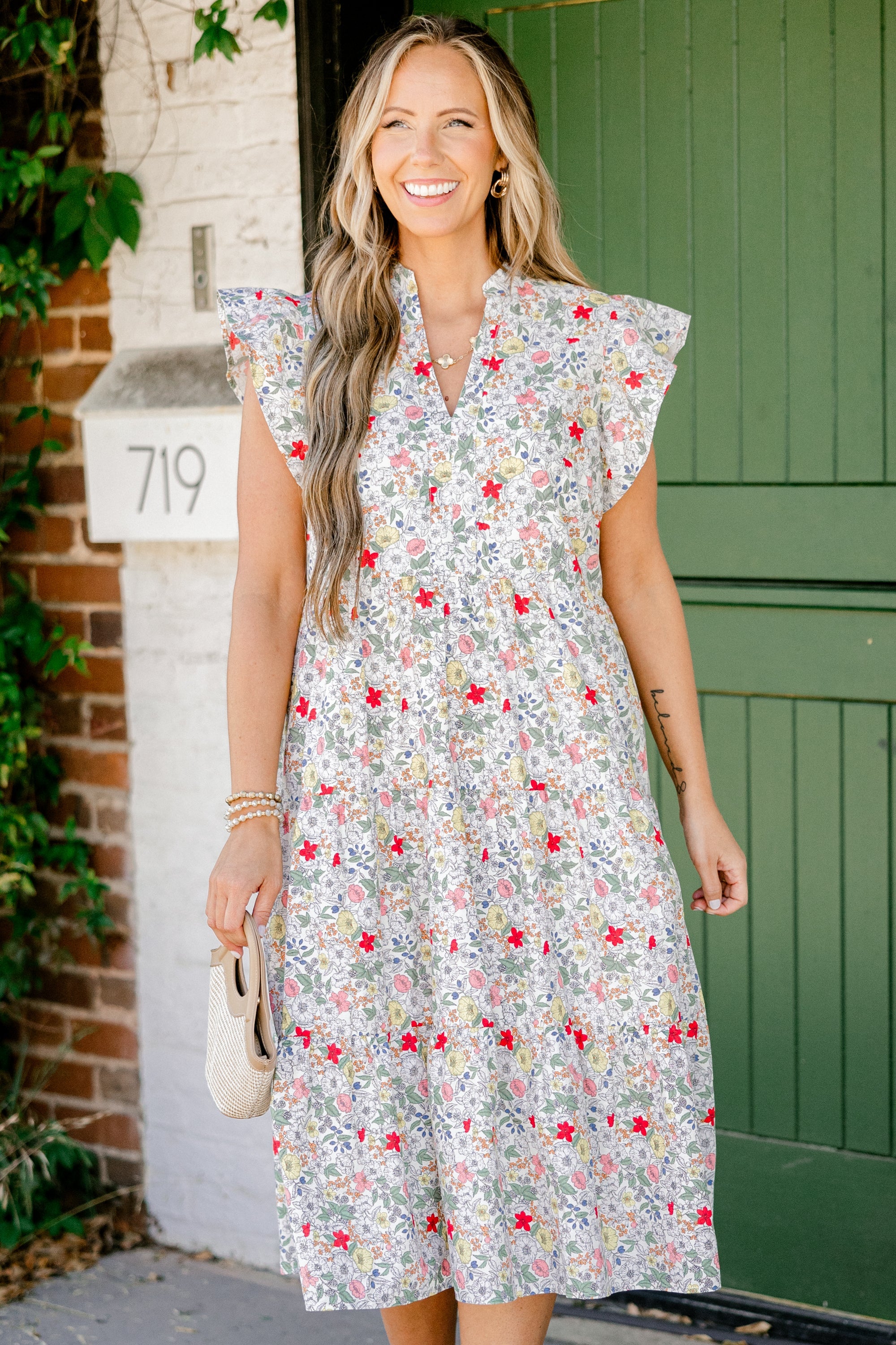 Sweet Nature Dress, Red