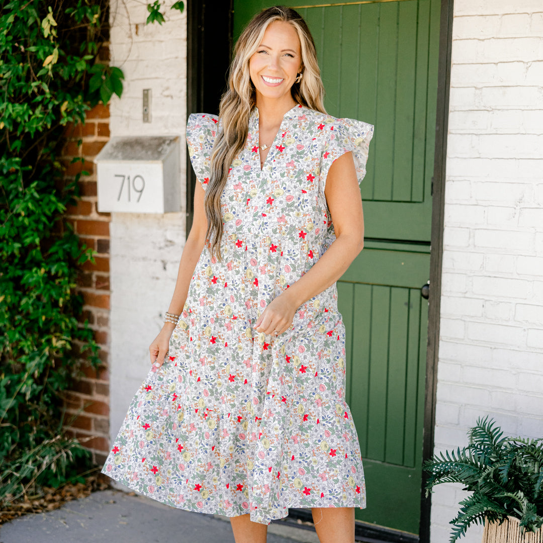 Sweet Nature Dress, Red