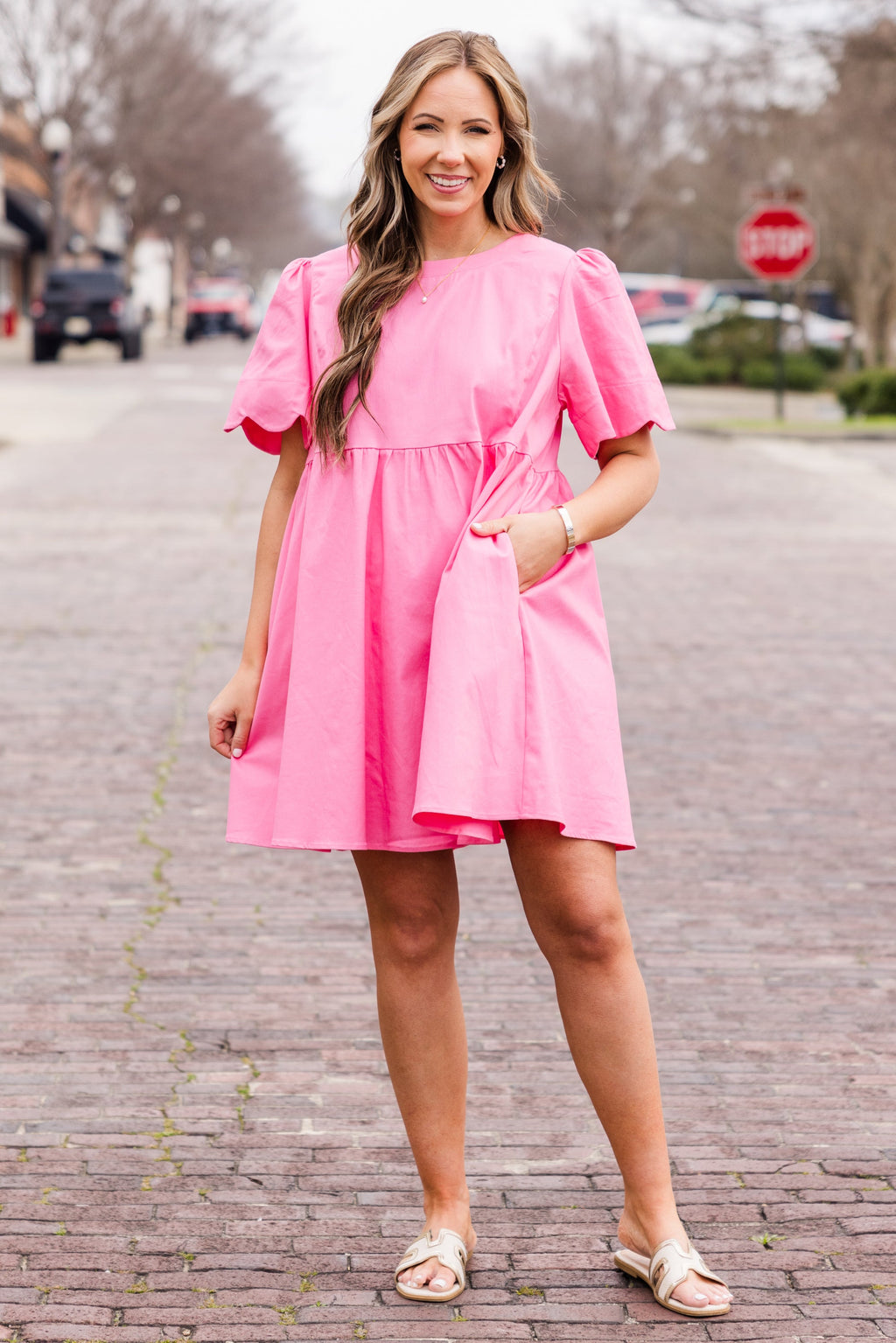 Sweet New Days Dress, Pink